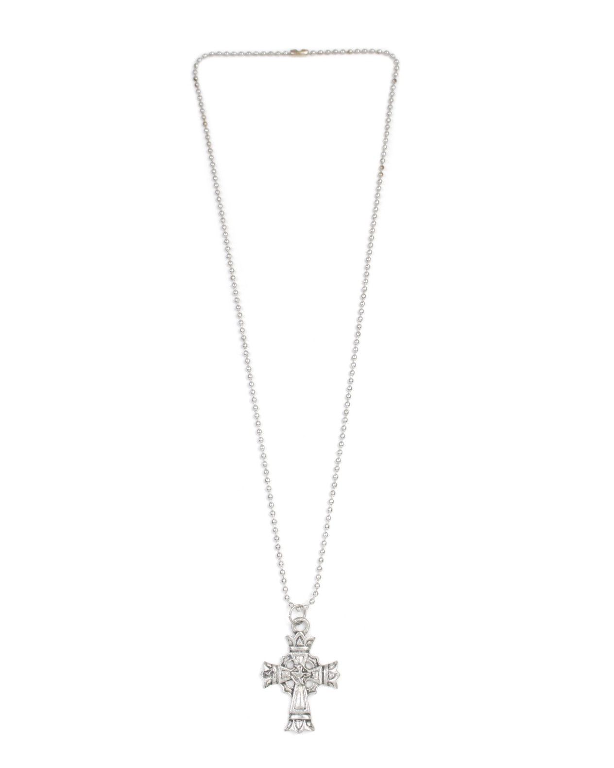 Vintage 2000S JAPANESE MADE FORGED FAITH CROSS NECKLACE Size ONE SIZE - 2 Thumbnail