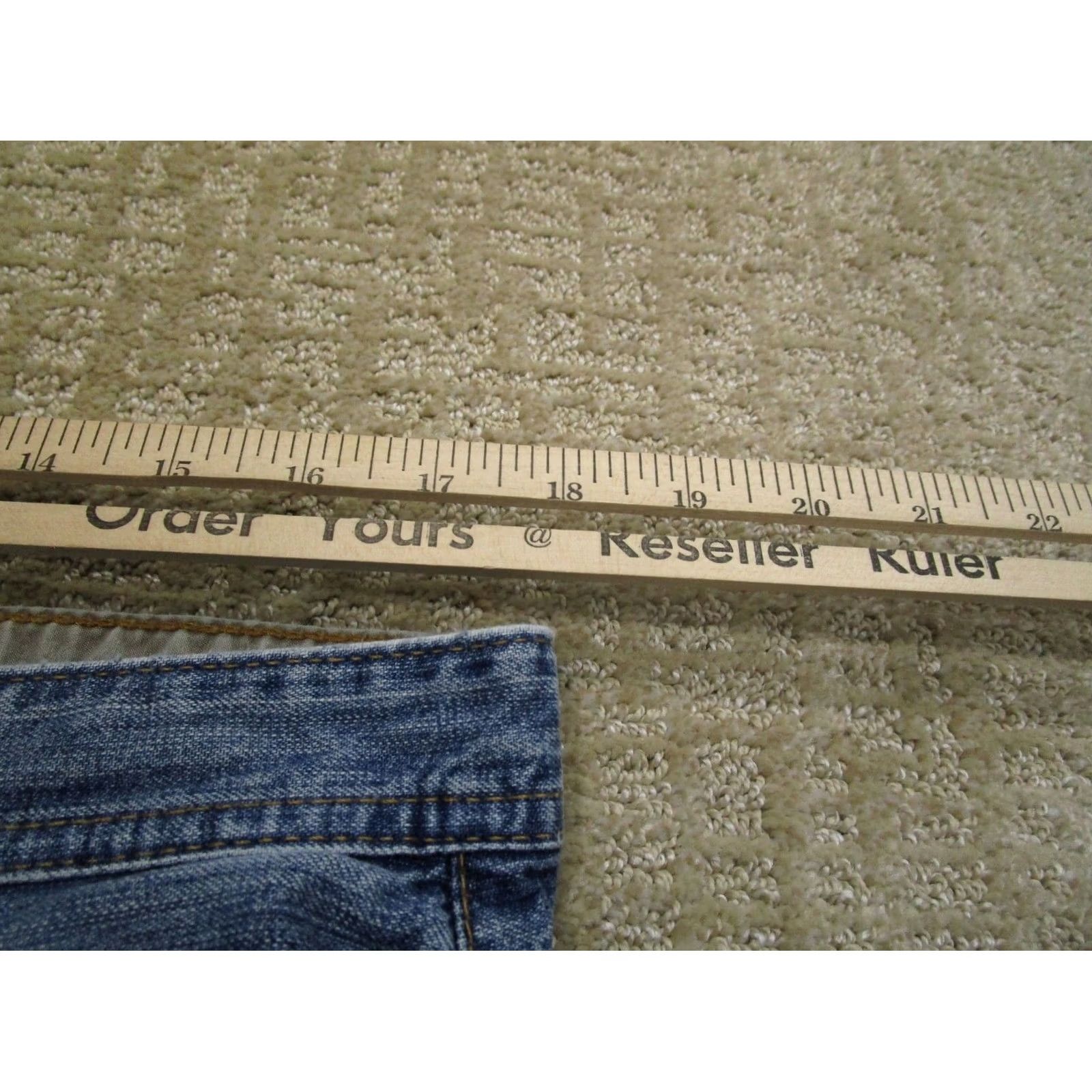 Vintage Buckle Jeans Men 36x30 Light Wash Buckle Baggy Straight 5-Pocket Denim Regular Modern Logo Y2K Vintage Mens Size US 36 / EU 52 - 5 Thumbnail