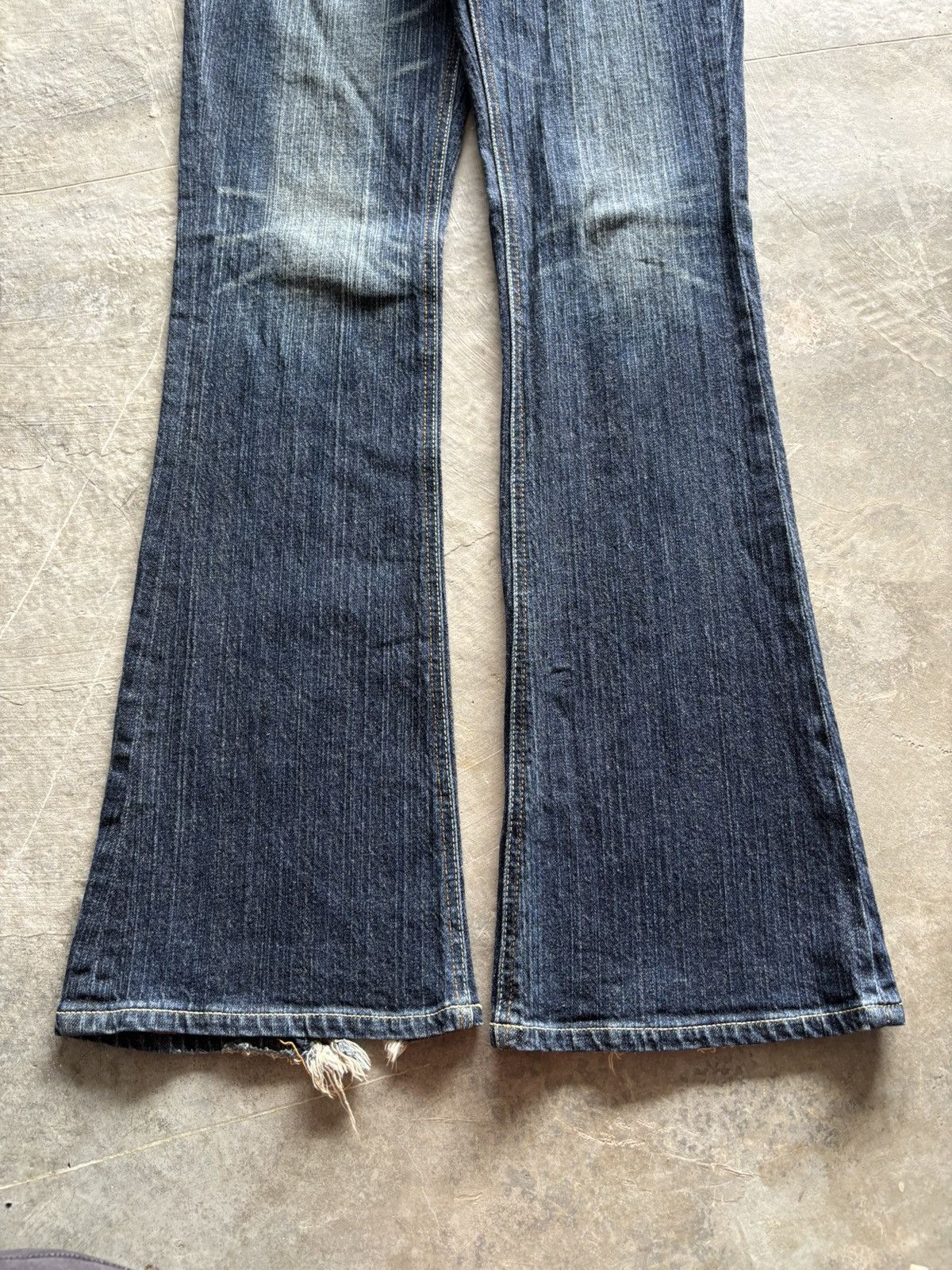 Hysteric Glamour × If Six Was Nine × Tornado Mart Flared rush hour punk washed japanese denim Size 31" - 11 Thumbnail