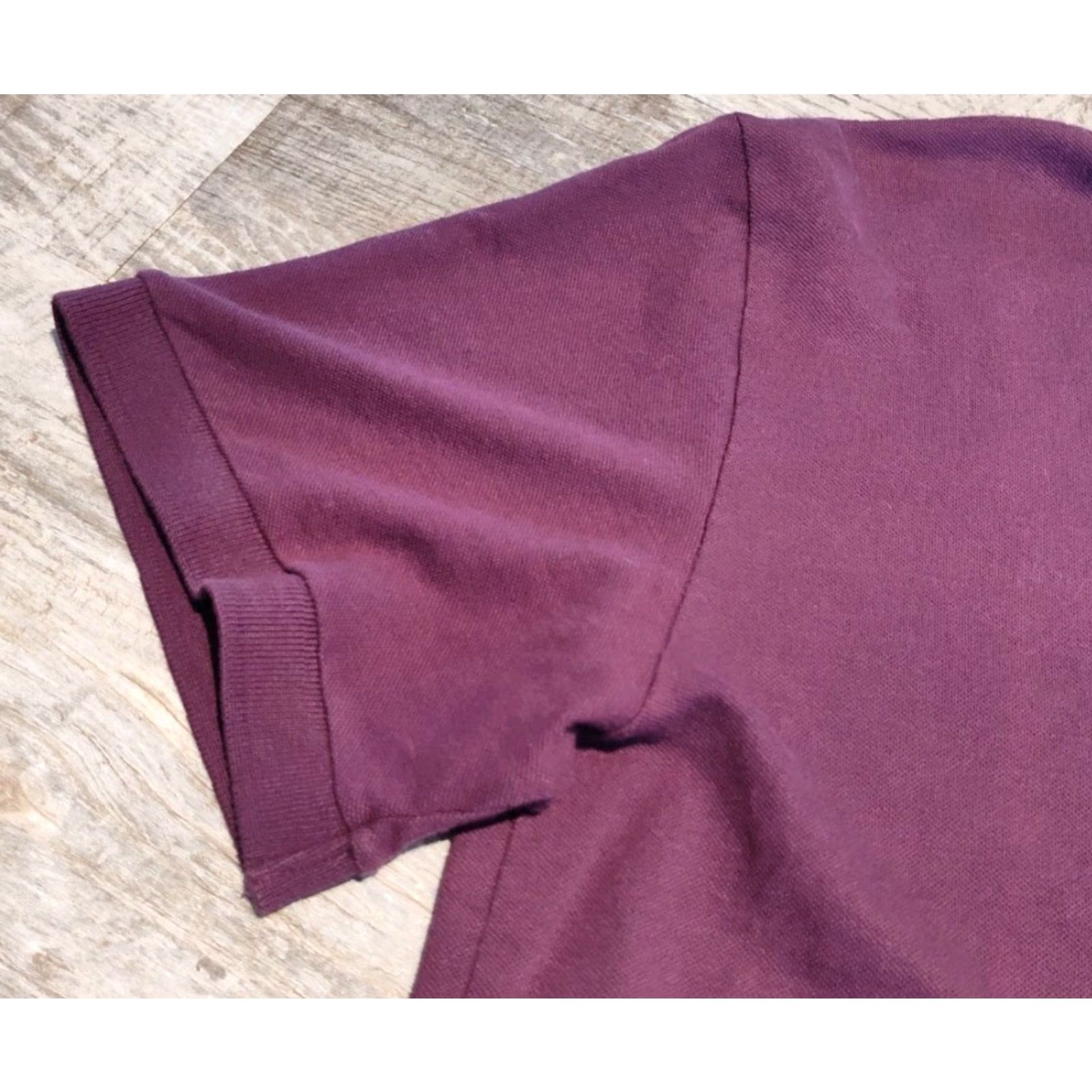 Vintage VINTAGE David August Men's Polo Shirt Size M Burgundy Cotton Spandex Short Sleeve Casual Activewear Golf Size US M / EU 48-50 / 2 - 4 Thumbnail