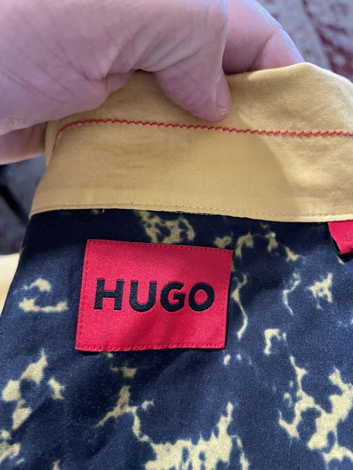 Hugo EGEENO Bowling style shirt NWT Size US L / EU 52-54 / 3 - 8 Thumbnail