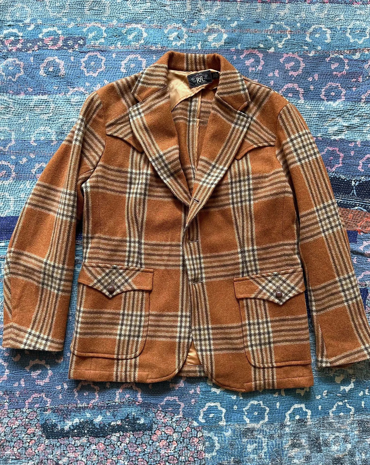 RRL Ralph Lauren RRL Western Plaid Blazer Jacket Size US L / EU 52-54 / 3 - 1 Thumbnail