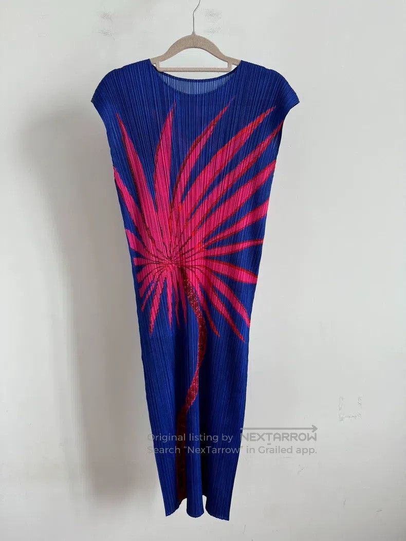 Issey Miyake Issey Miyake Blue Dress Size L / US 10 / IT 46 - 1 Thumbnail