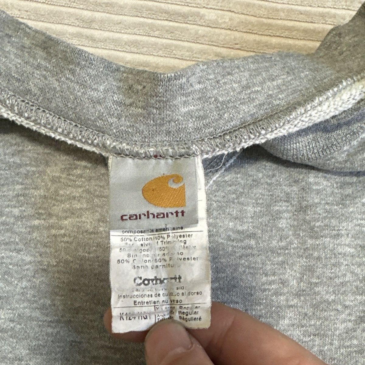 Carhartt Carhartt Vintage Sweatshirt Pullover Gray Crewneck Y2K 90s Size US XL / EU 56 / 4 - 3 Thumbnail