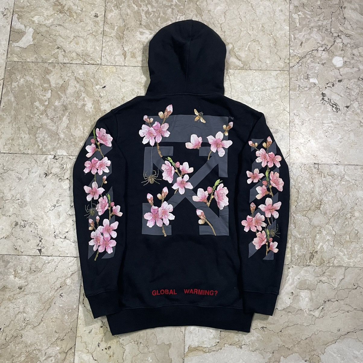 Off-White Off-White F/W17 Global Warming Blossom Hoodie Size US XS / EU 42 / 0 - 8 Thumbnail