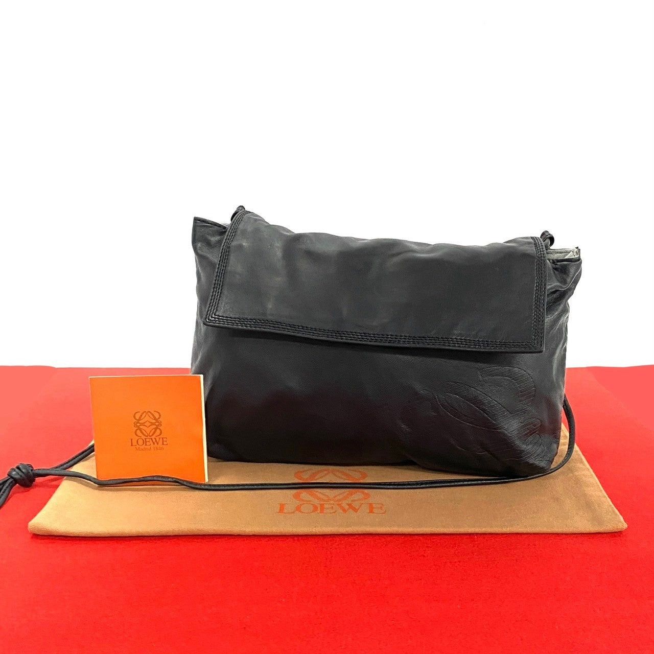 Loewe Loewe Shoulder Bag Black Leather Size ONE SIZE - 1 Thumbnail