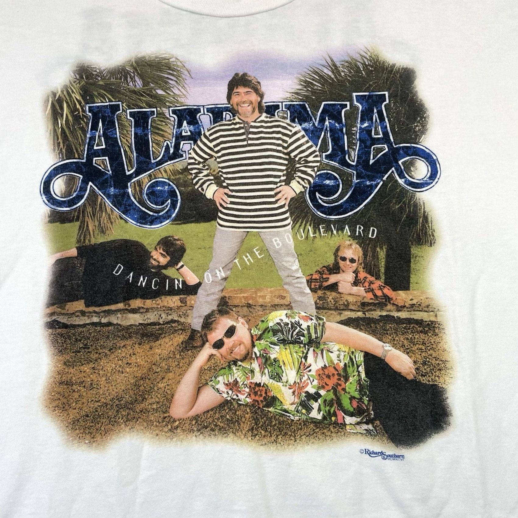 Jerzees VINTAGE 1990s Dancin’ On The Boulevard TShirt XL White JERZEES Unisex Men’s Shirts Baseball? Size US XL / EU 56 / 4 - 2 Thumbnail
