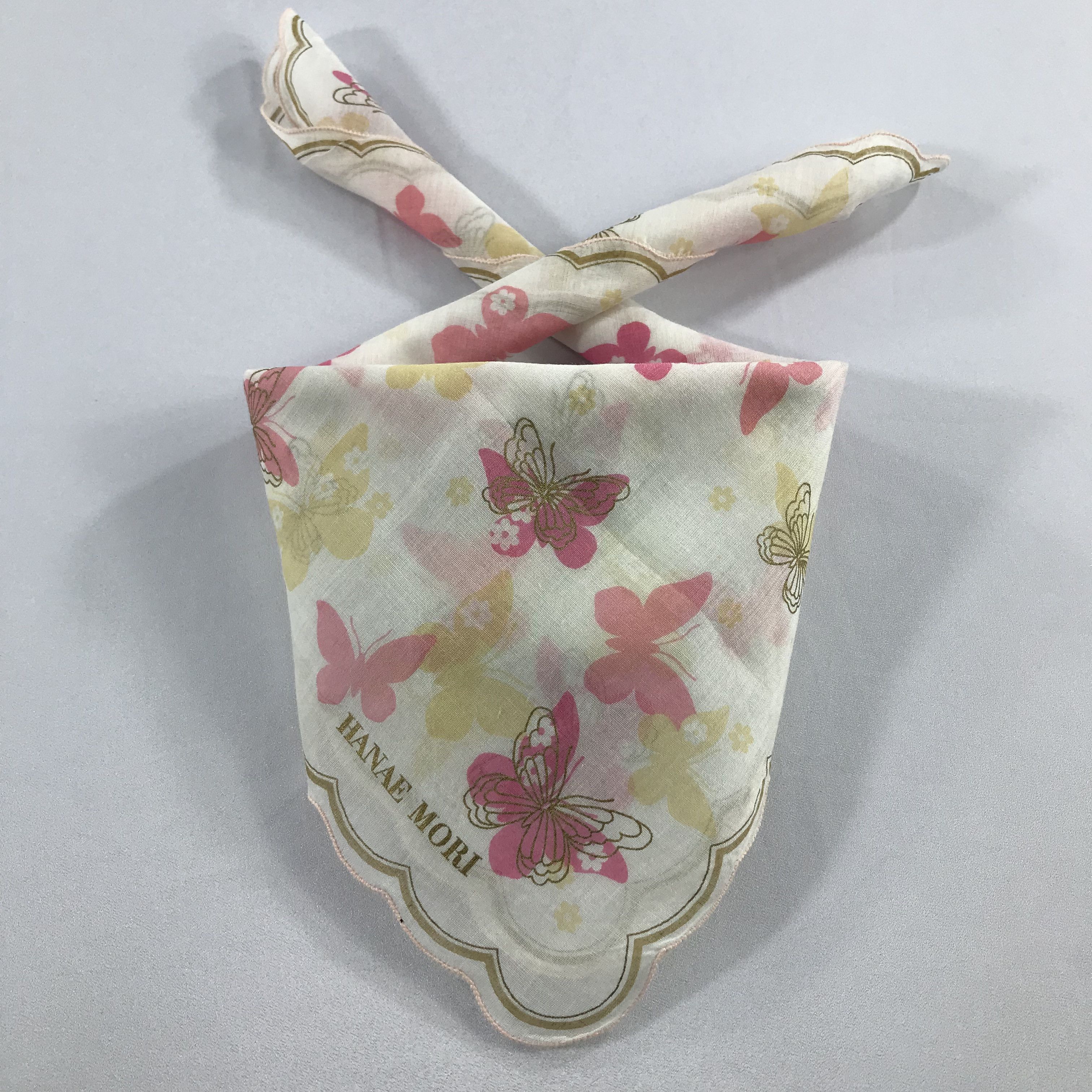 Hanae Mori × Vintage Hanae Mori Bandana / Handkerchief / Neckerchief - S2258 Size ONE SIZE - 3 Thumbnail