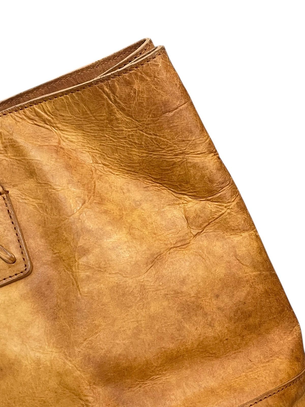Genuine Leather Full Leather Patina Unknown Tote Shoulder Bag 2🟩2 Size ONE SIZE - 19 Thumbnail