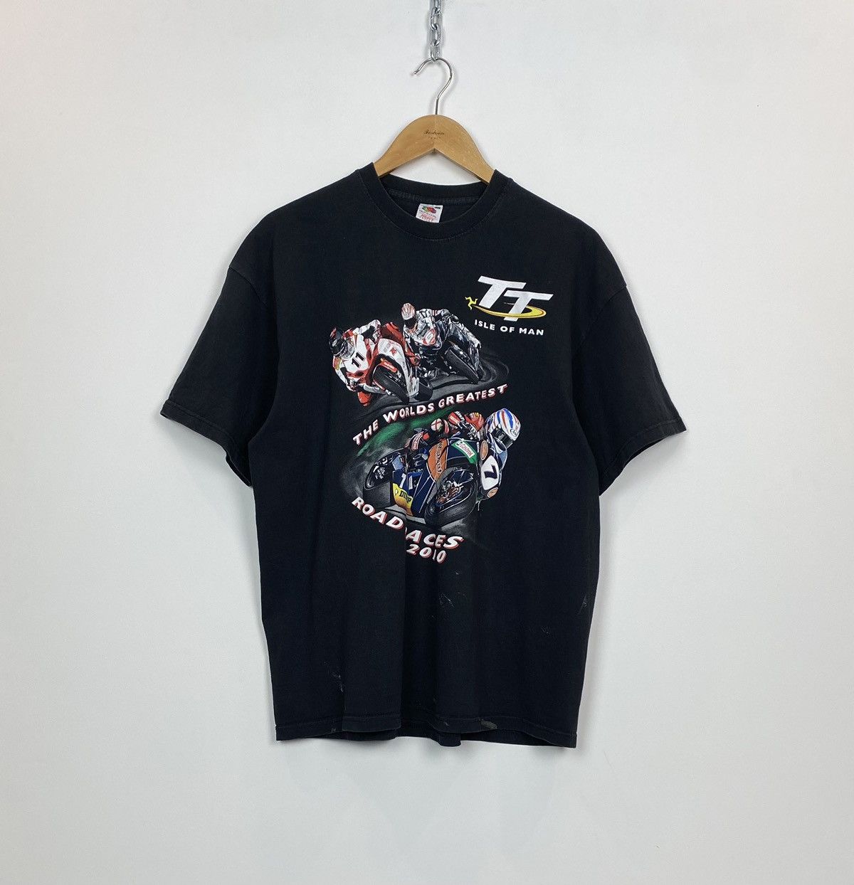 Vintage 🏍️ Vintage TT Isle Of Man Road Races 2010 Racing Tee Graphic Size US XXL / EU 58 / 5 - 1 Thumbnail