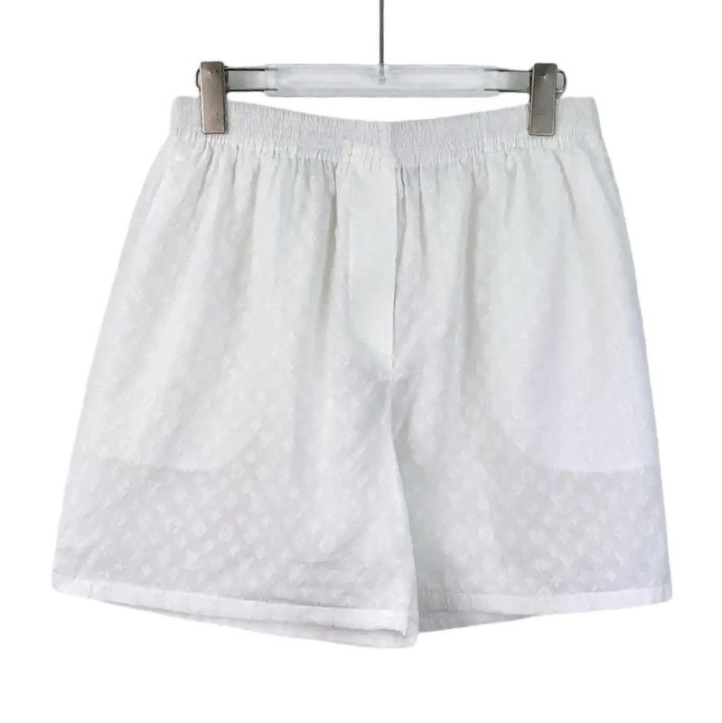 Louis Vuitton Louis Vuitton Women's Medium White Cotton Shorts 0089 Size 23" - 1 Thumbnail