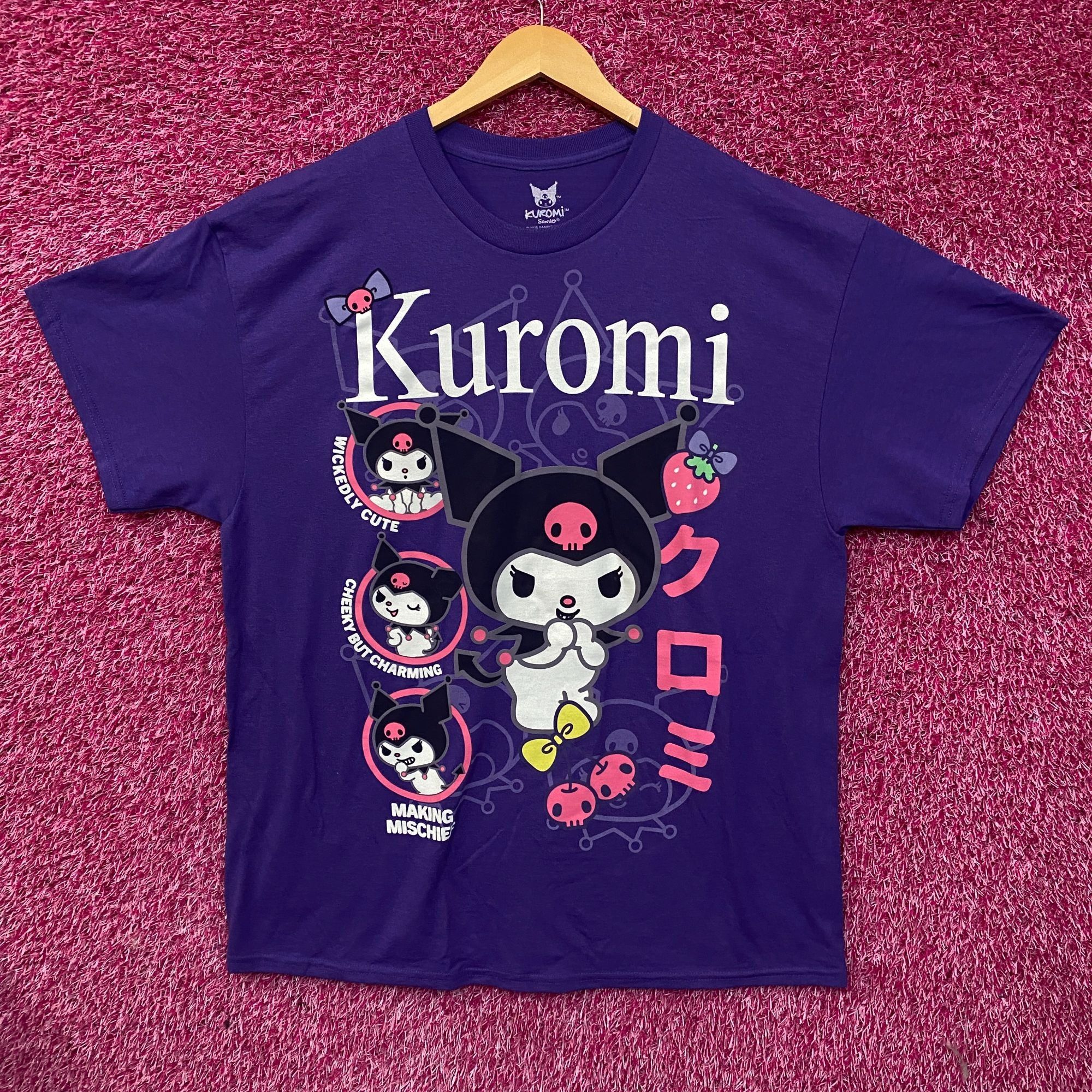 Disney Sanrio Kuromi Bioworld Cute Collage T-Shirt XL Size US XL / EU 56 / 4 - 1 Thumbnail