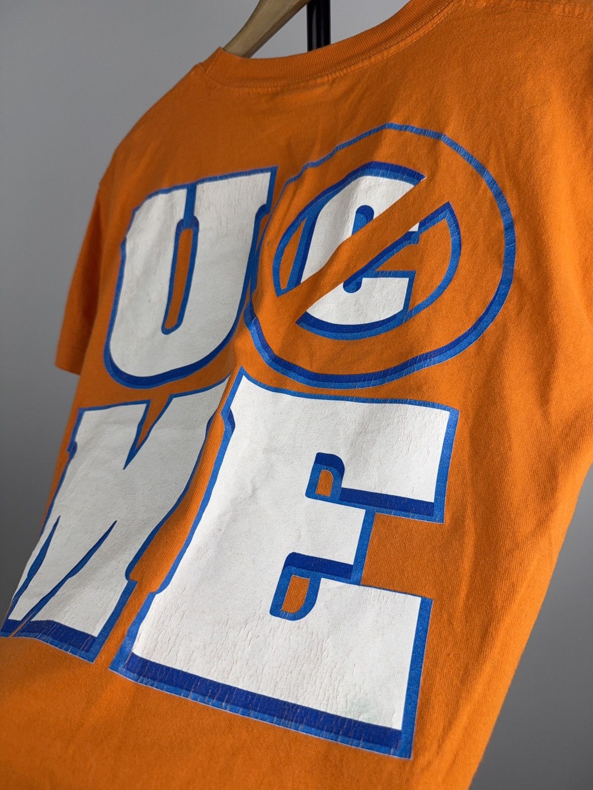 WWE WWE 2008 John Cena Never Give Up Tee Orange Youth L / S Size US S / EU 44-46 / 1 - 18 Thumbnail
