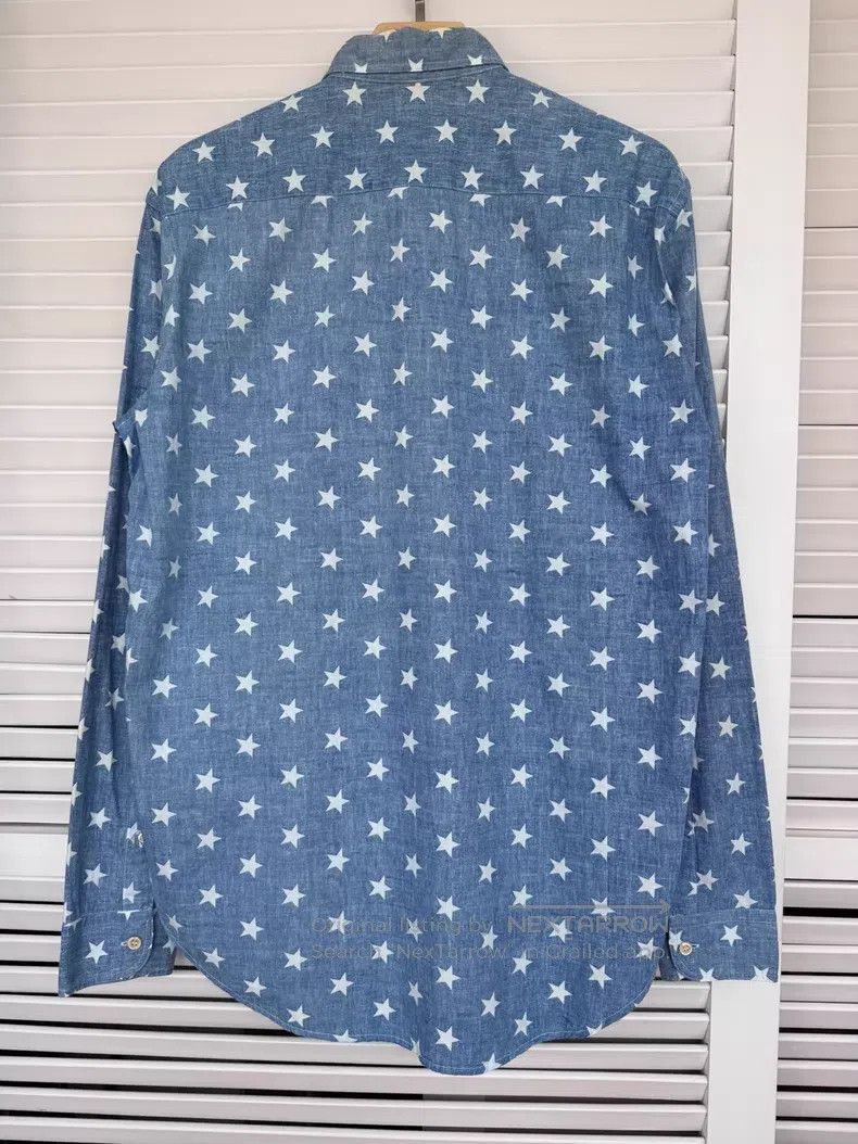 Our Legacy Our Legacy White Starry Blue Shirt Size US M / EU 48-50 / 2 - 2 Thumbnail