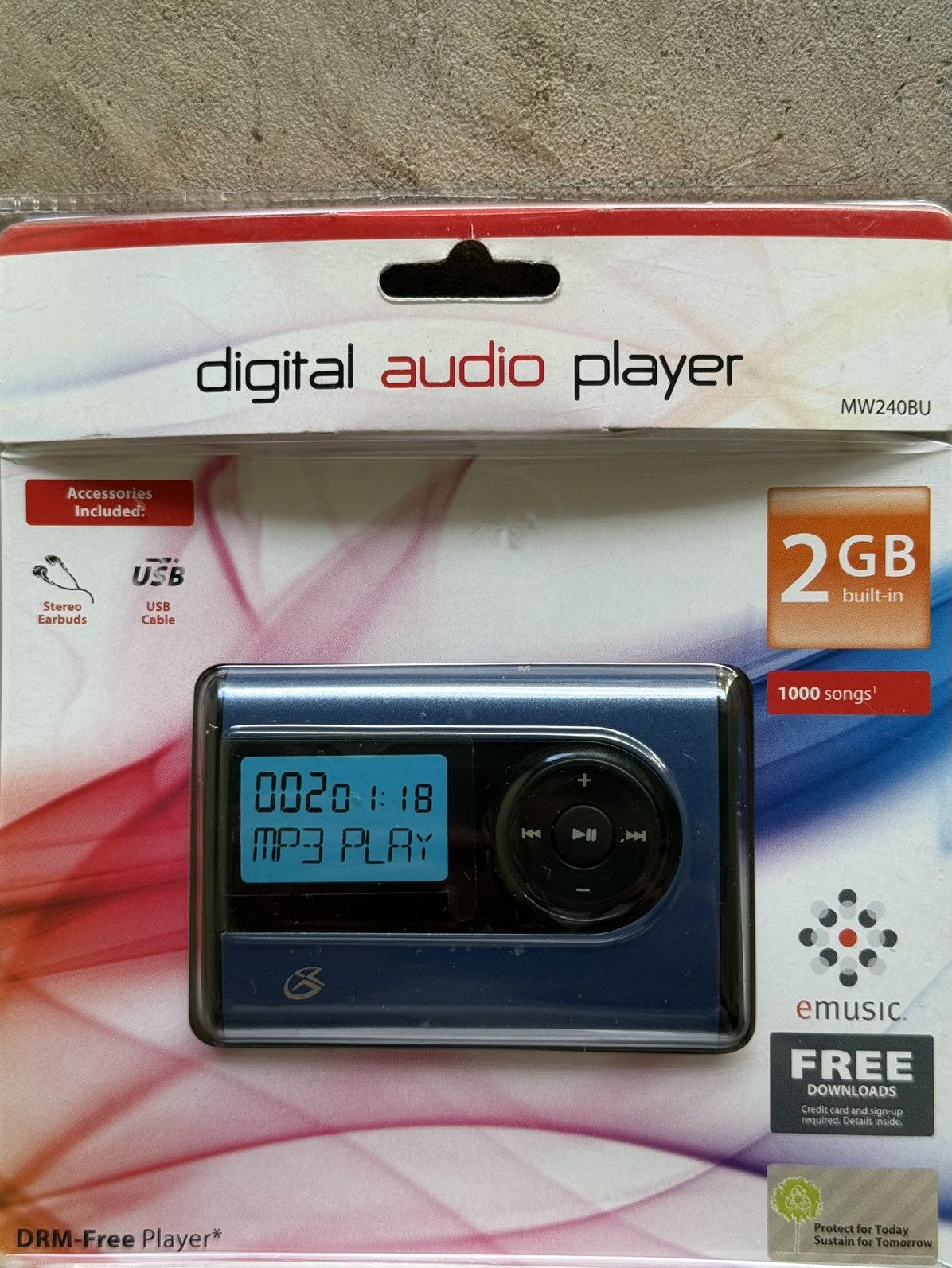 Vintage Y2K Vintage Portable MP3 Player Digital Audio Player Sealed Size ONE SIZE - 3 Thumbnail