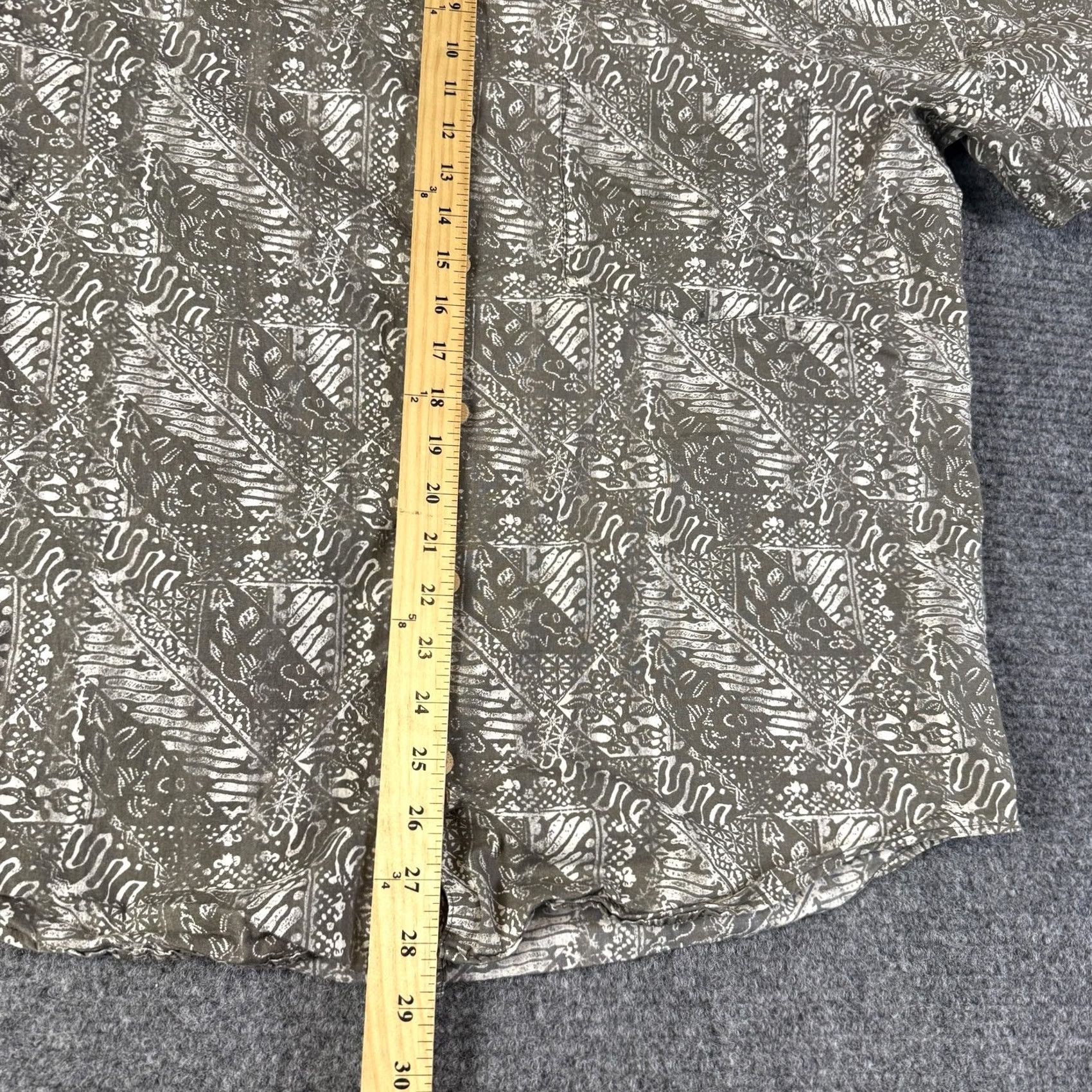 Banana Republic VINTAGE Banana Republic Shirt Mens Small Brown Geometric Safari Travel Cotton Size US S / EU 44-46 / 1 - 7 Thumbnail