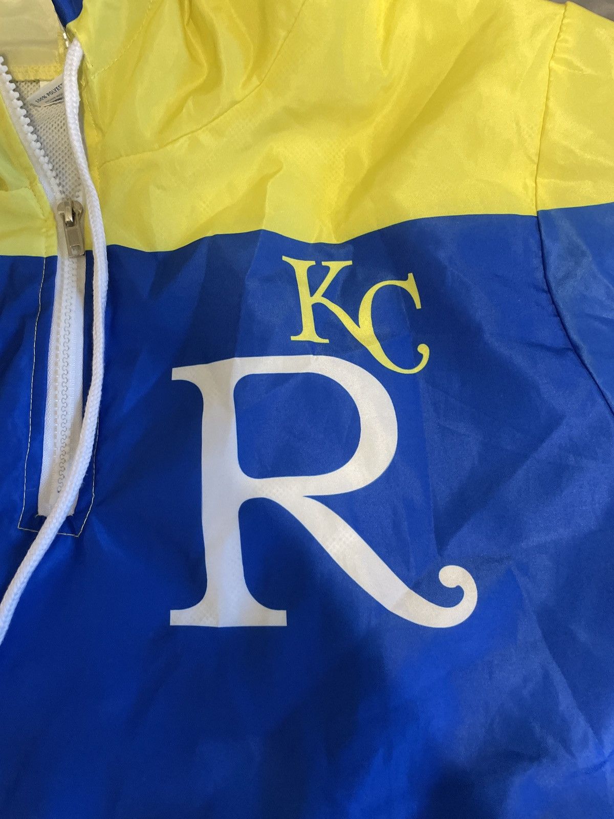 Vintage Vintage X KC Royals 90s Windbreaker Hoodie Size US XL / EU 56 / 4 - 3 Thumbnail