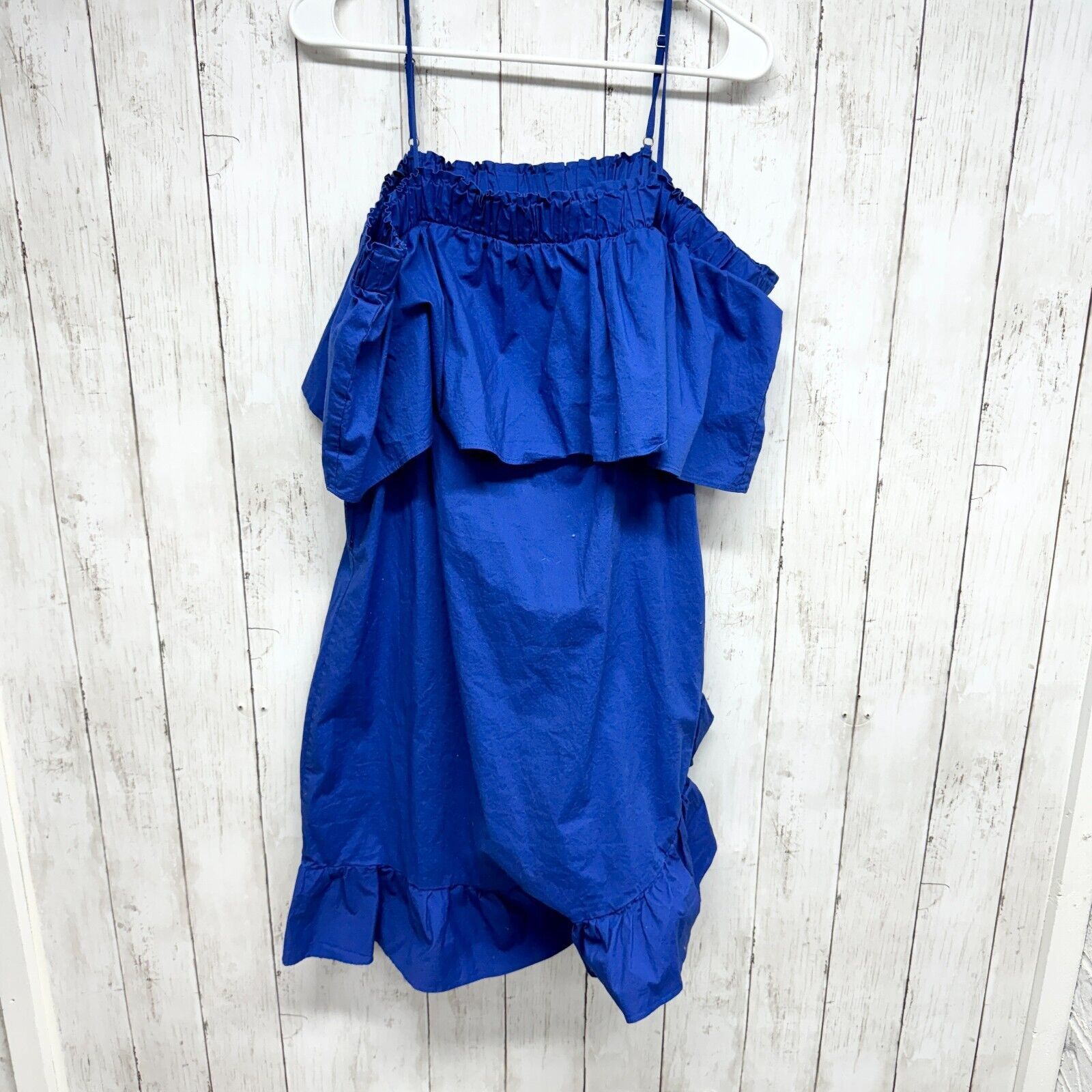 Other Who What Wear Dress Sz L Cold Shoulder Polyester Mini Ruffle Size L / US 10 / IT 46 - 4 Thumbnail
