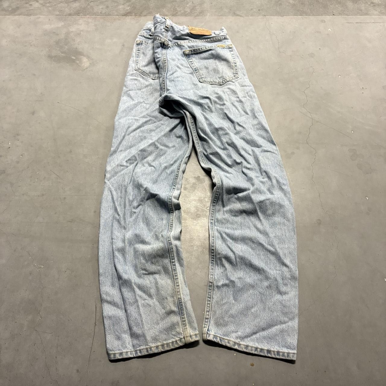 Levi's Crazy Vintage Y2K/2000s Levis Skater style Tall Light Blue Wash Denim Jeans! Size US 36 / EU 52 - 6 Thumbnail