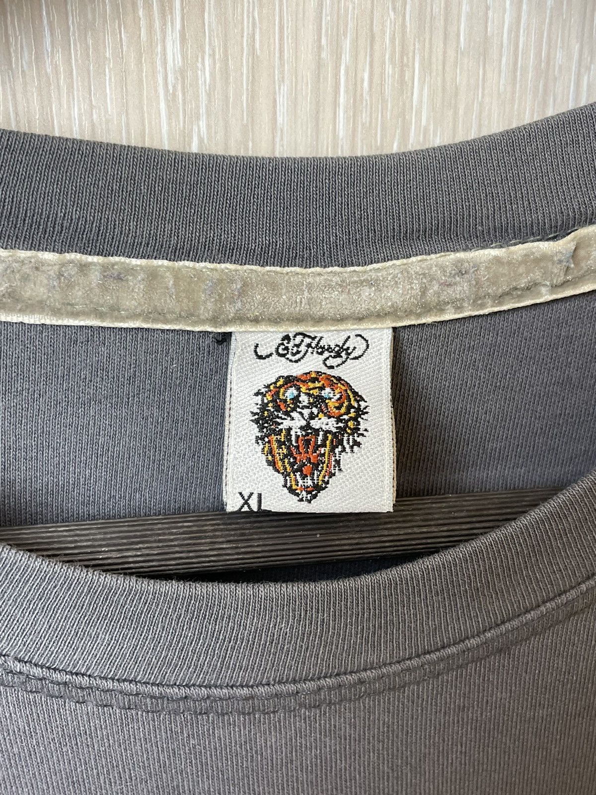 Christian Audigier × Ed Hardy × Vintage Vintage Ed Hardy Skull Logo T-shirt Size US XL / EU 56 / 4 - 6 Thumbnail