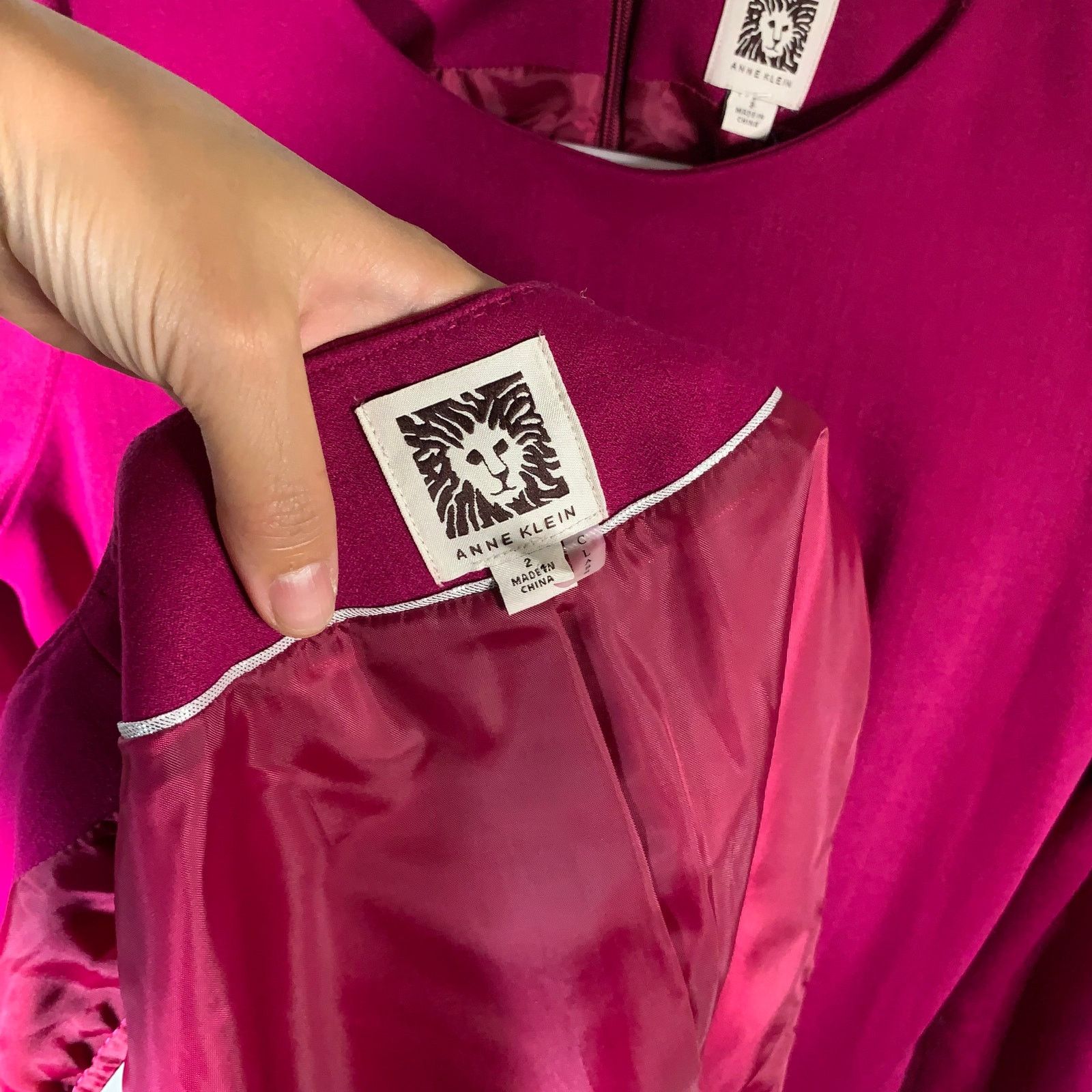 Anne Klein Anne Klein Women's Pink Dress + Vest Size 2 Size XS / US 0-2 / IT 36-38 - 8 Thumbnail