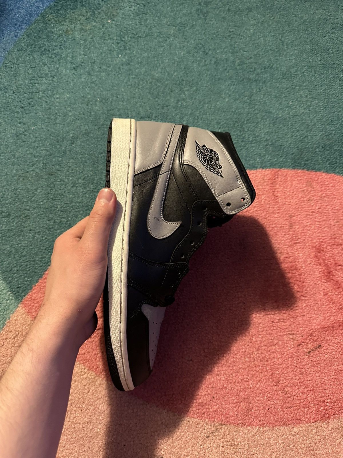 Jordan Brand Air Jordan 1 Retro High OG Shadow 2013 Size US 12 / EU 45 - 4 Thumbnail