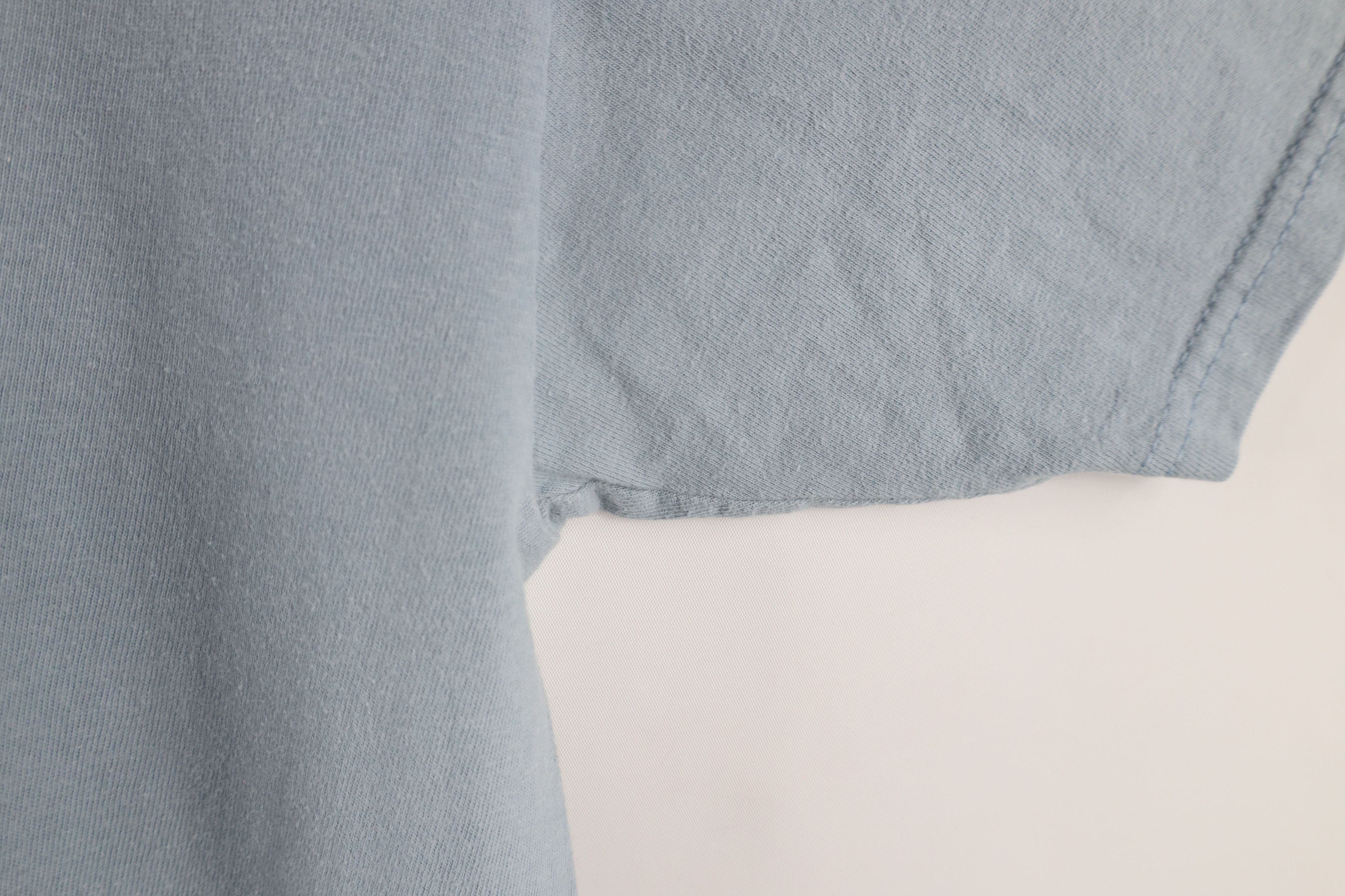Hanes × Vintage Vintage 90s Hanes Beefy Blank Heavyweight T-Shirt Steel Blue Size US L / EU 52-54 / 3 - 5 Thumbnail