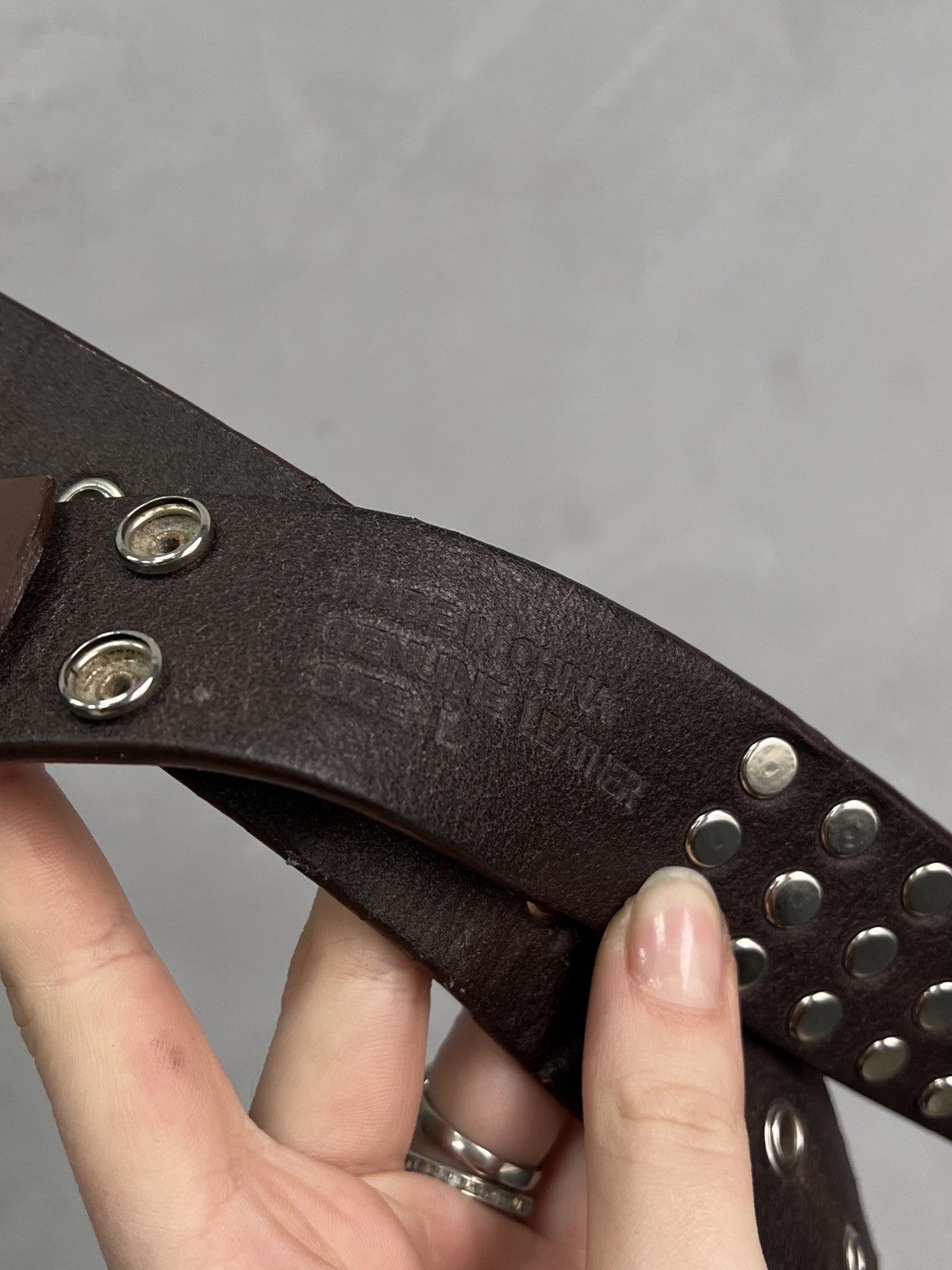 Burton Burton leather studded arrow shaped buckle western Belt Size ONE SIZE - 6 Thumbnail