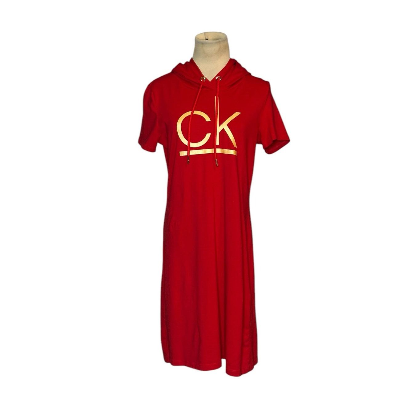 Calvin Klein Calvin Klein red short sleeves mini hoodie dress size Medium Size M / US 6-8 / IT 42-44 - 11 Thumbnail