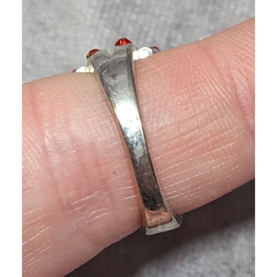 Other Vampire Blood Buckle Accent Red And Silver Tone Ring Marked Size ONE SIZE - 10 Thumbnail