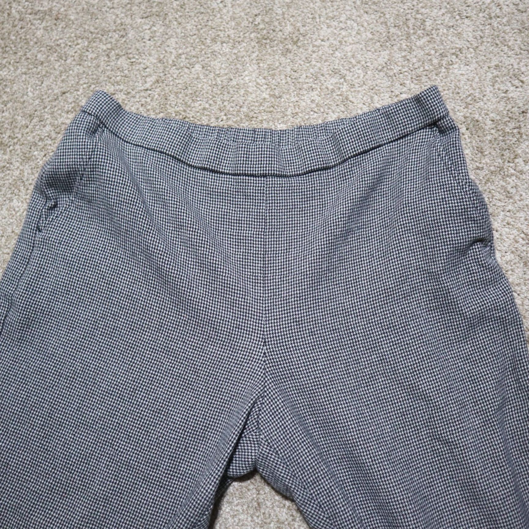 Vintage Kim Rogers Pants Sweatpants Pockets Gray 16P Petite Womens Knit Cotton Polyester High Rise Inseam 26 in Casual Straight Pull On Pocketed Size 38" / US 16 / IT 52 - 2 Thumbnail