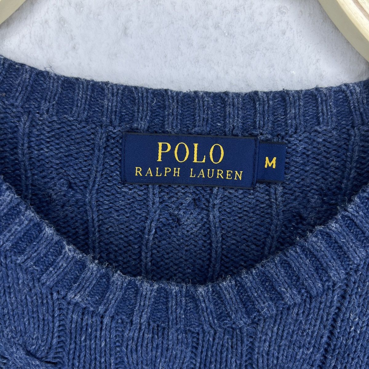 Polo Ralph Lauren Polo Ralph Lauren Jumper Sweater Cable Knitwear Blue Navy Size US M / EU 48-50 / 2 - 5 Thumbnail