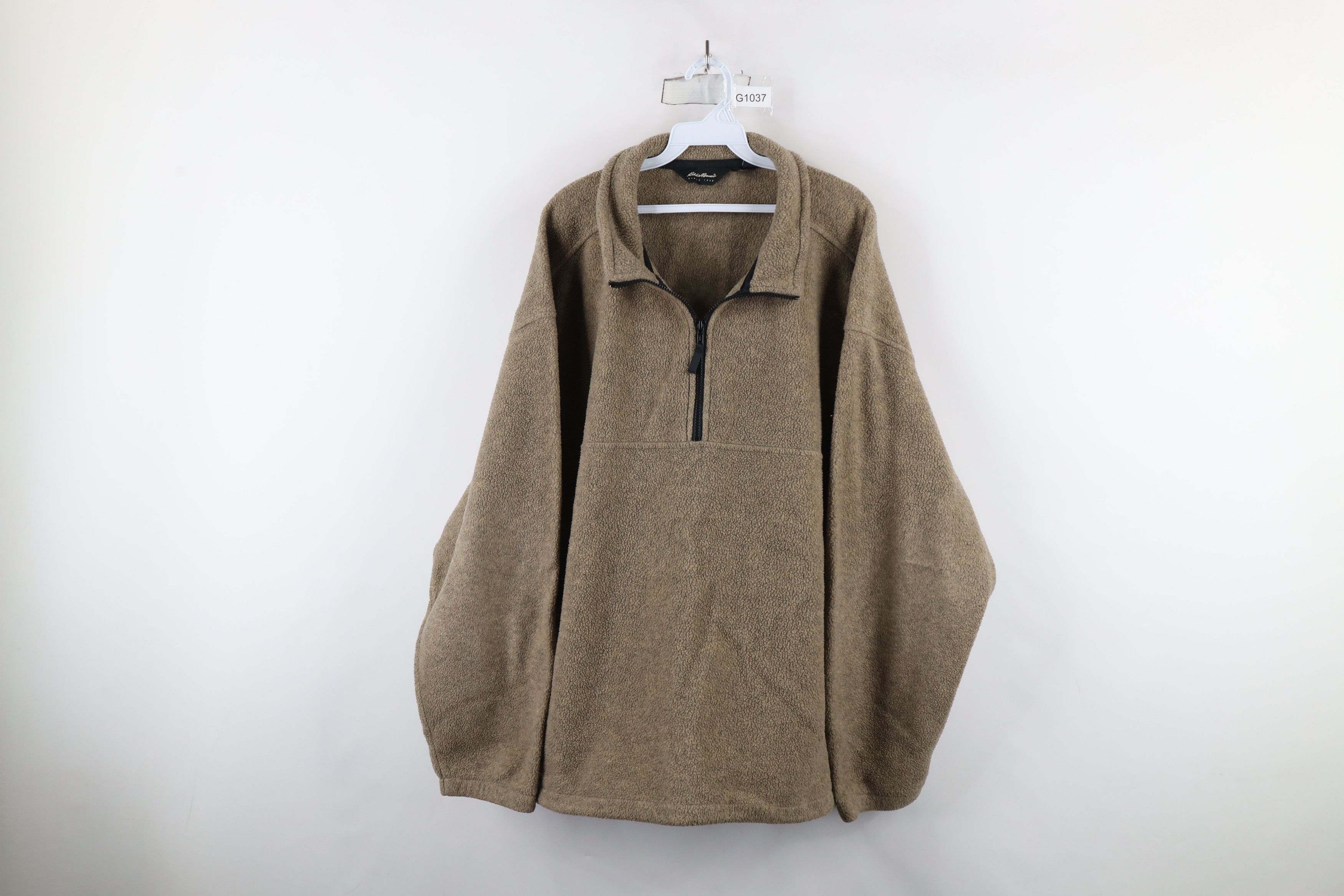 Eddie Bauer × Vintage Vintage 90s Eddie Bauer Half Zip Fleece Pullover Sweater Size US XXL / EU 58 / 5 - 1 Thumbnail