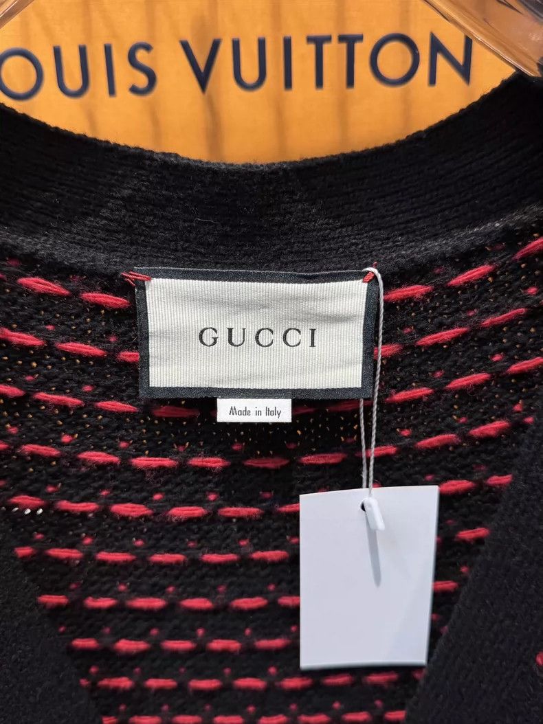 Gucci Gucci Lamb pattern wool knitted cardigan 2503-Nextarrow Size US XXL / EU 58 / 5 - 3 Thumbnail