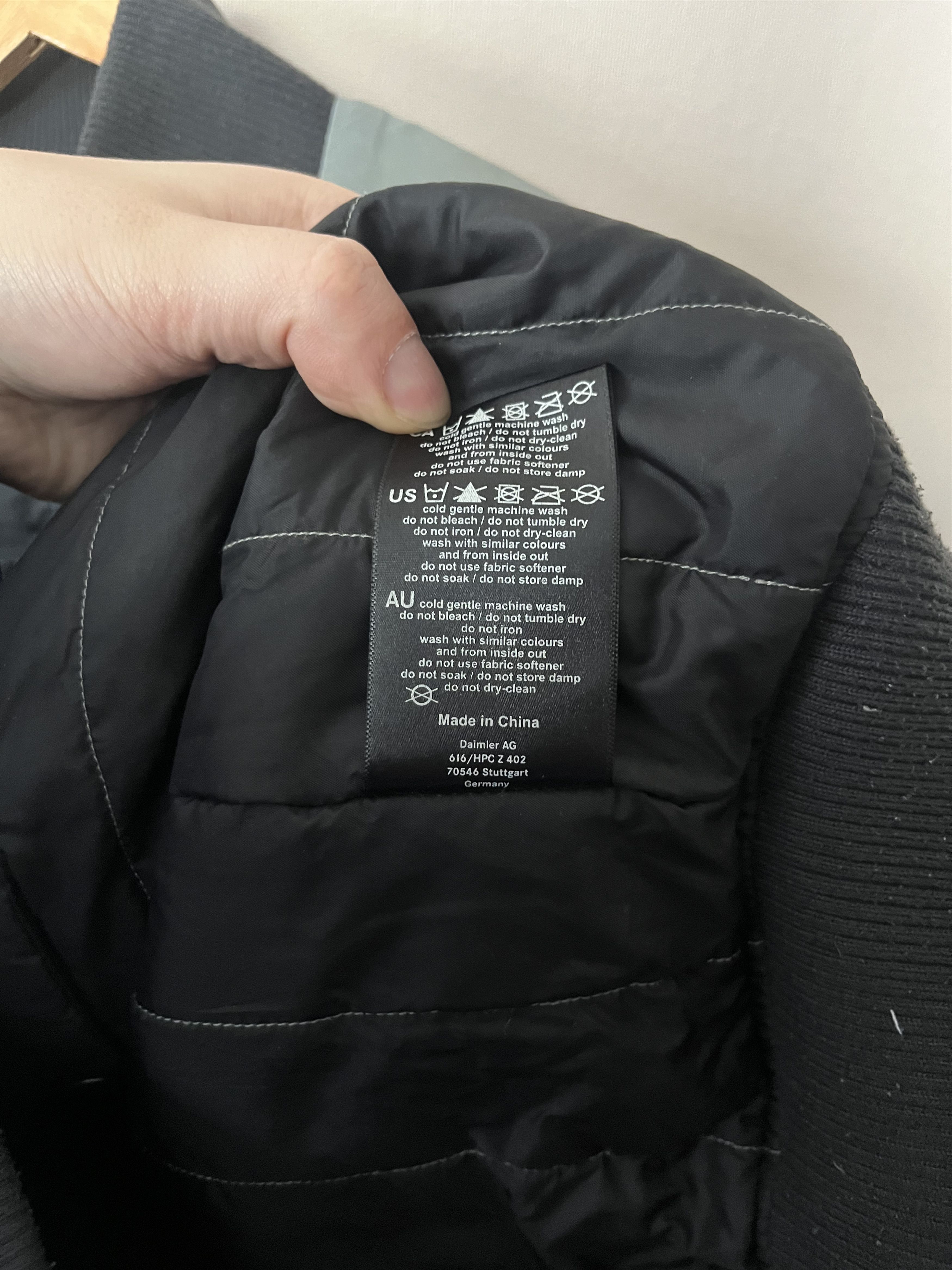 Mercedes-Benz Mercedes Benz Men's Nylon Jacket Bomber Script Logo Size US XL / EU 56 / 4 - 12 Thumbnail