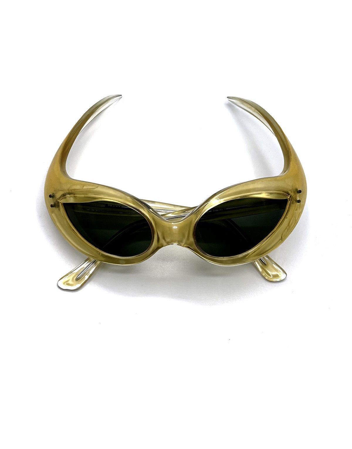 Oleg Cassini Oleg Cassini Futuristic Wraparound Sunglasses Size ONE SIZE - 1 Thumbnail