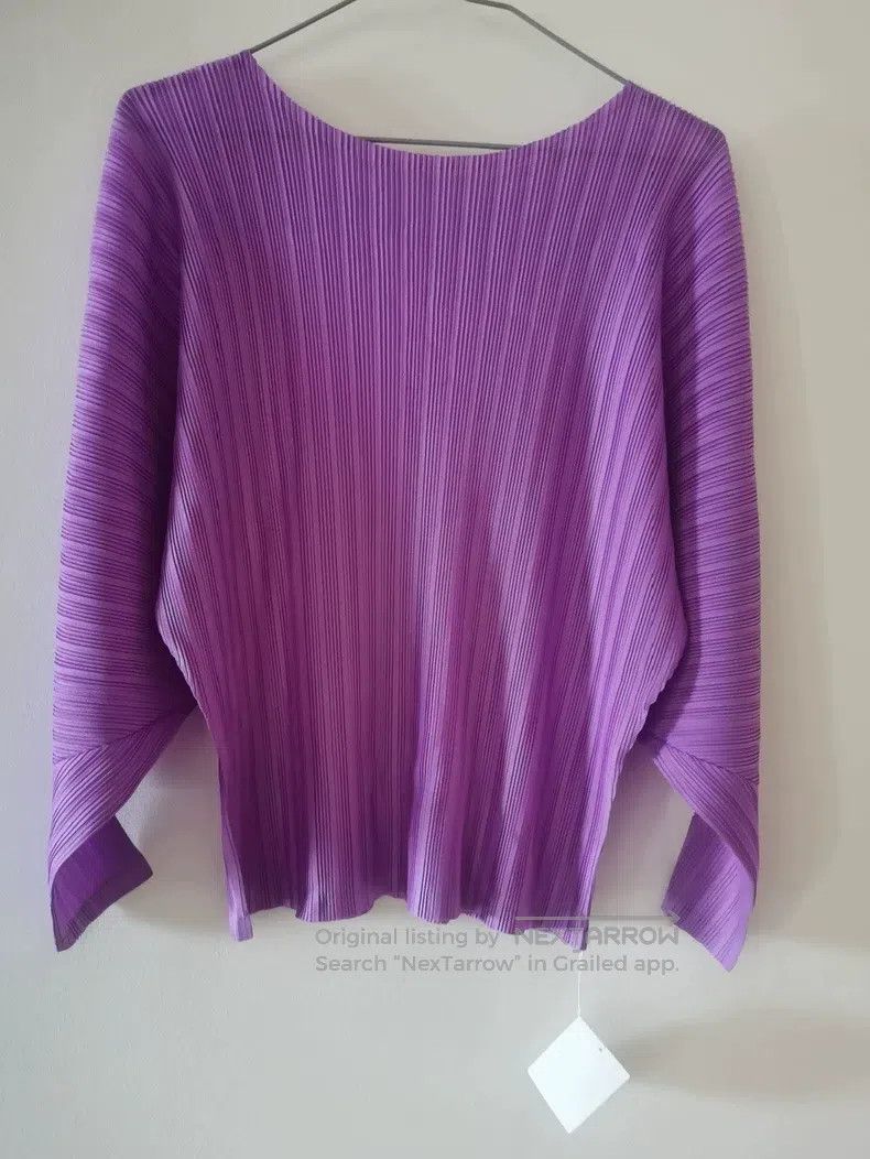Issey Miyake Issey Miyake Ribbed Batwing Sleeve Top Size L / US 10 / IT 46 - 1 Thumbnail