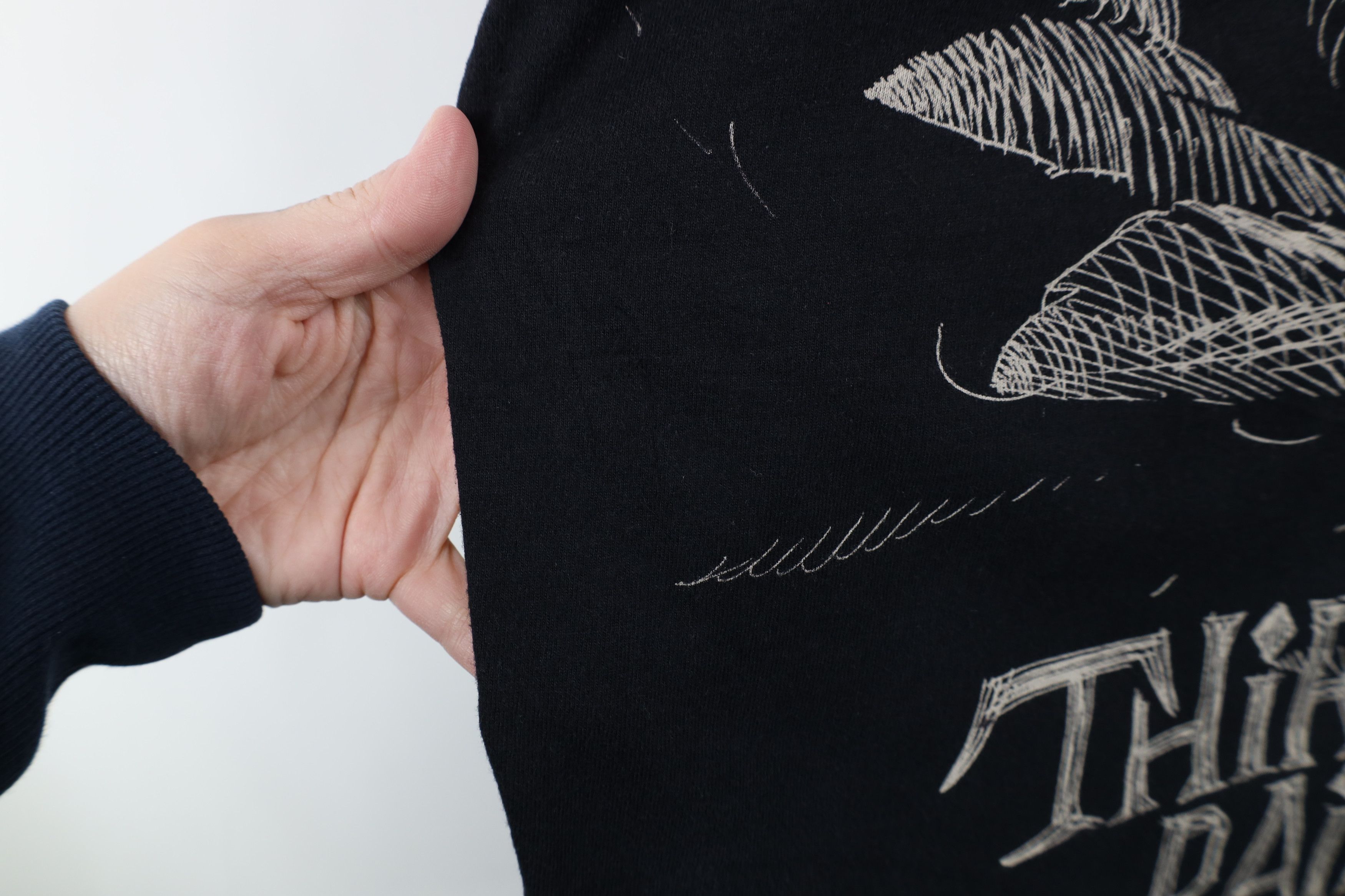 Vintage Vintage Y2K Streetwear Skeleton Short Sleeve T-Shirt Black Size US XL / EU 56 / 4 - 7 Thumbnail