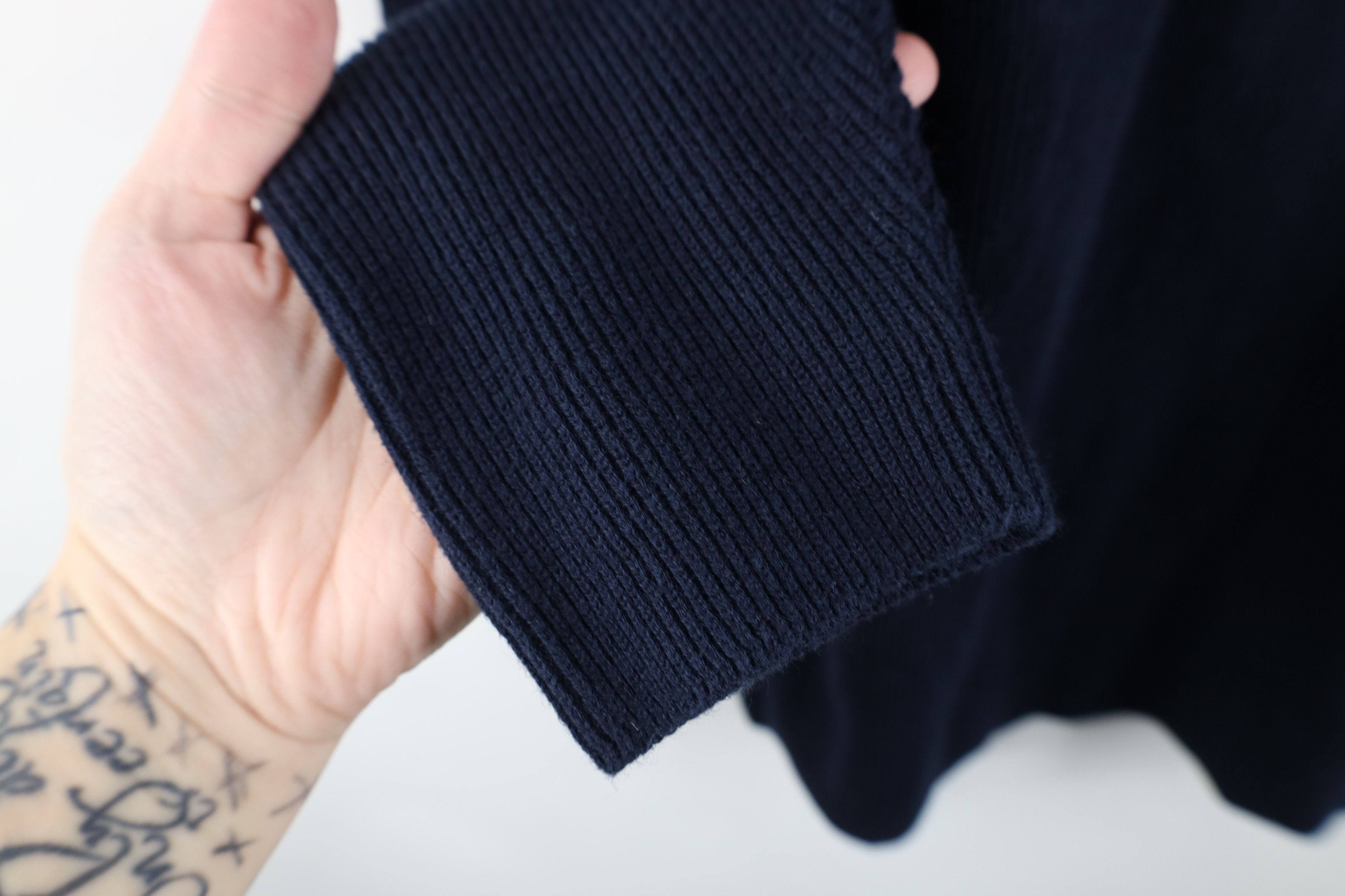 Eddie Bauer Vintage Eddie Bauer Ribbed Knit Collared Sweater Navy Blue Size XL / US 12-14 / IT 48-50 - 6 Thumbnail