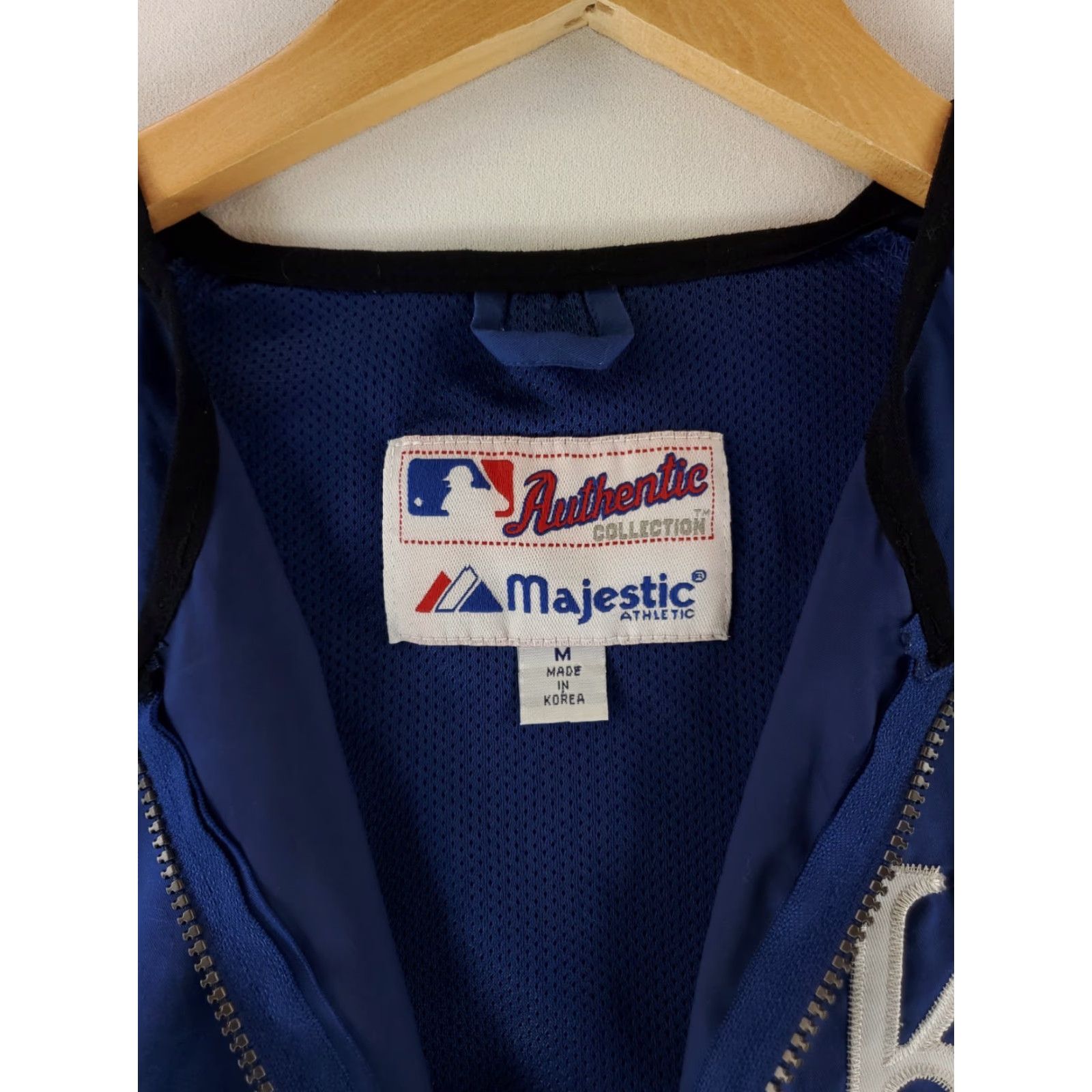 Vintage Majestic 1/4 Zip Windbreaker Warmup Pullover KC Blue Mens M KC Royals Windbreaker Sportswear Kansas City Royals Mens M Size US M / EU 48-50 / 2 - 3 Thumbnail