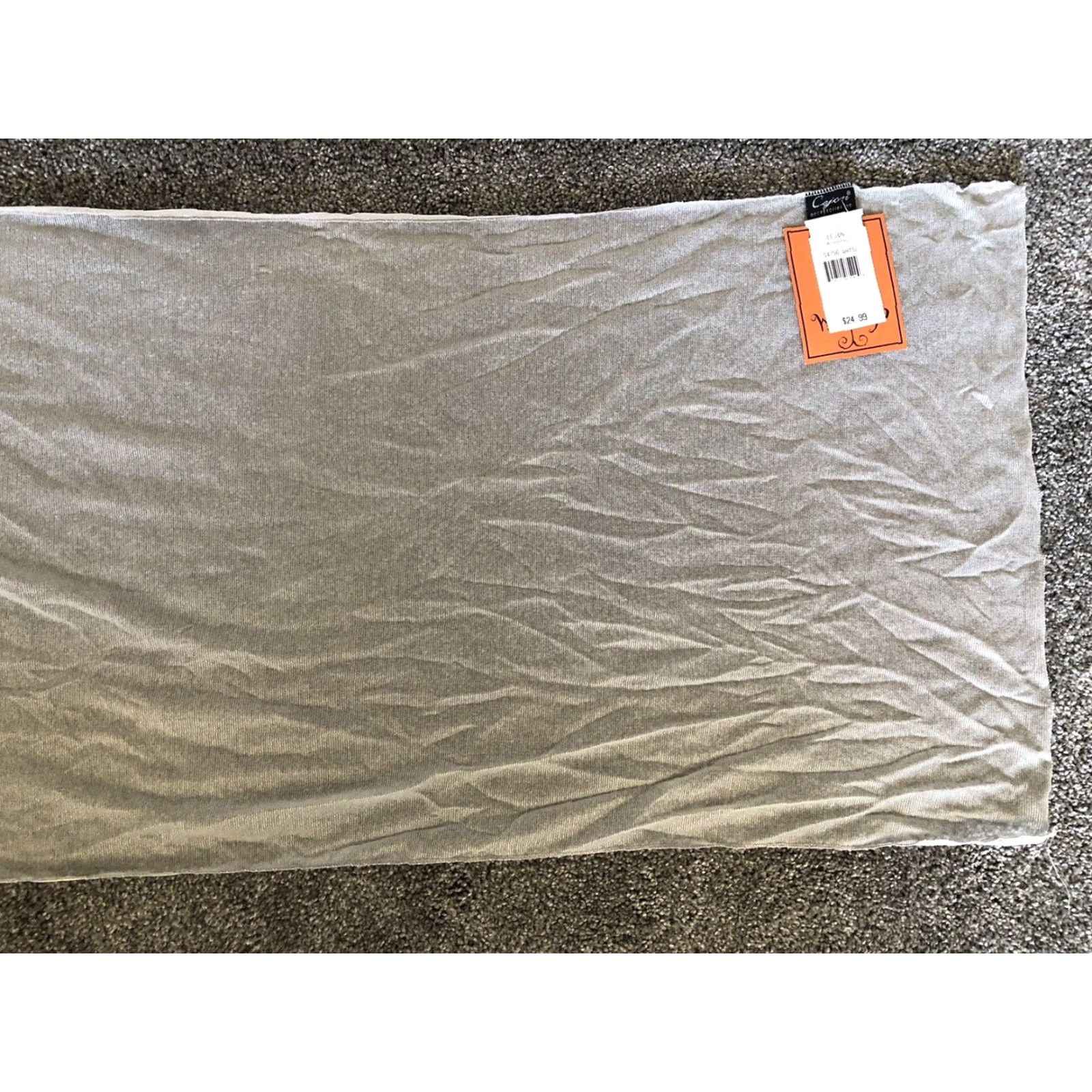 Vintage Cejon Scarf Women’s Silver Shimmer 100% Polyester NWT New Size ONE SIZE - 7 Thumbnail