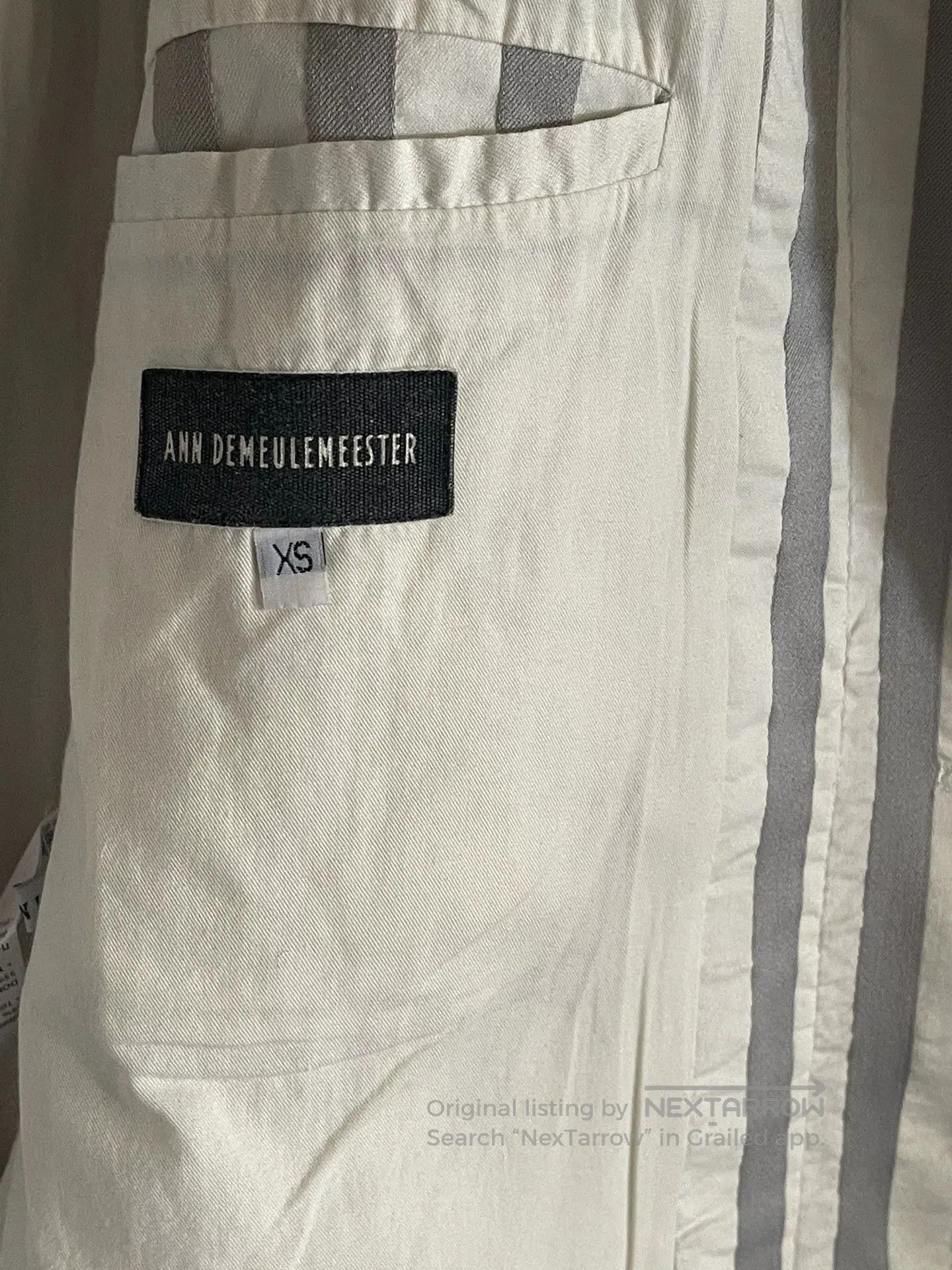 Ann Demeulemeester Ann Demeulemeester Striped Blazer. Size XS / US 0-2 / IT 36-38 - 4 Thumbnail