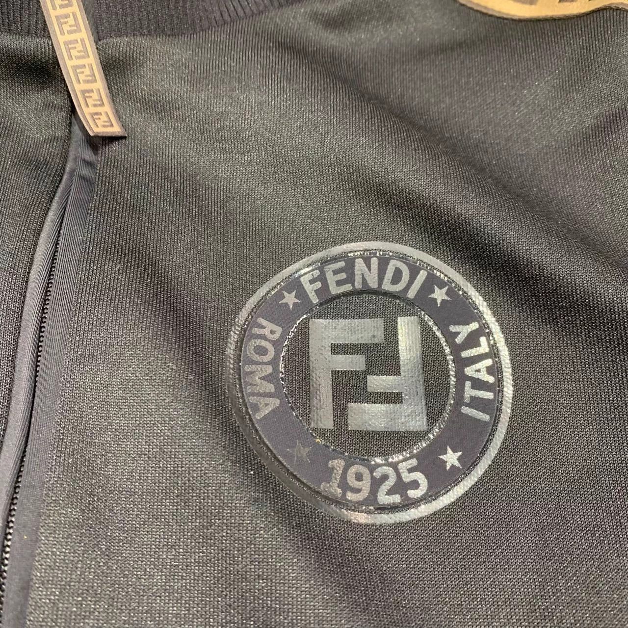 Fendi Fendi Black Jacket with Side Logo Tape Size S / US 4 / IT 40 - 4 Thumbnail