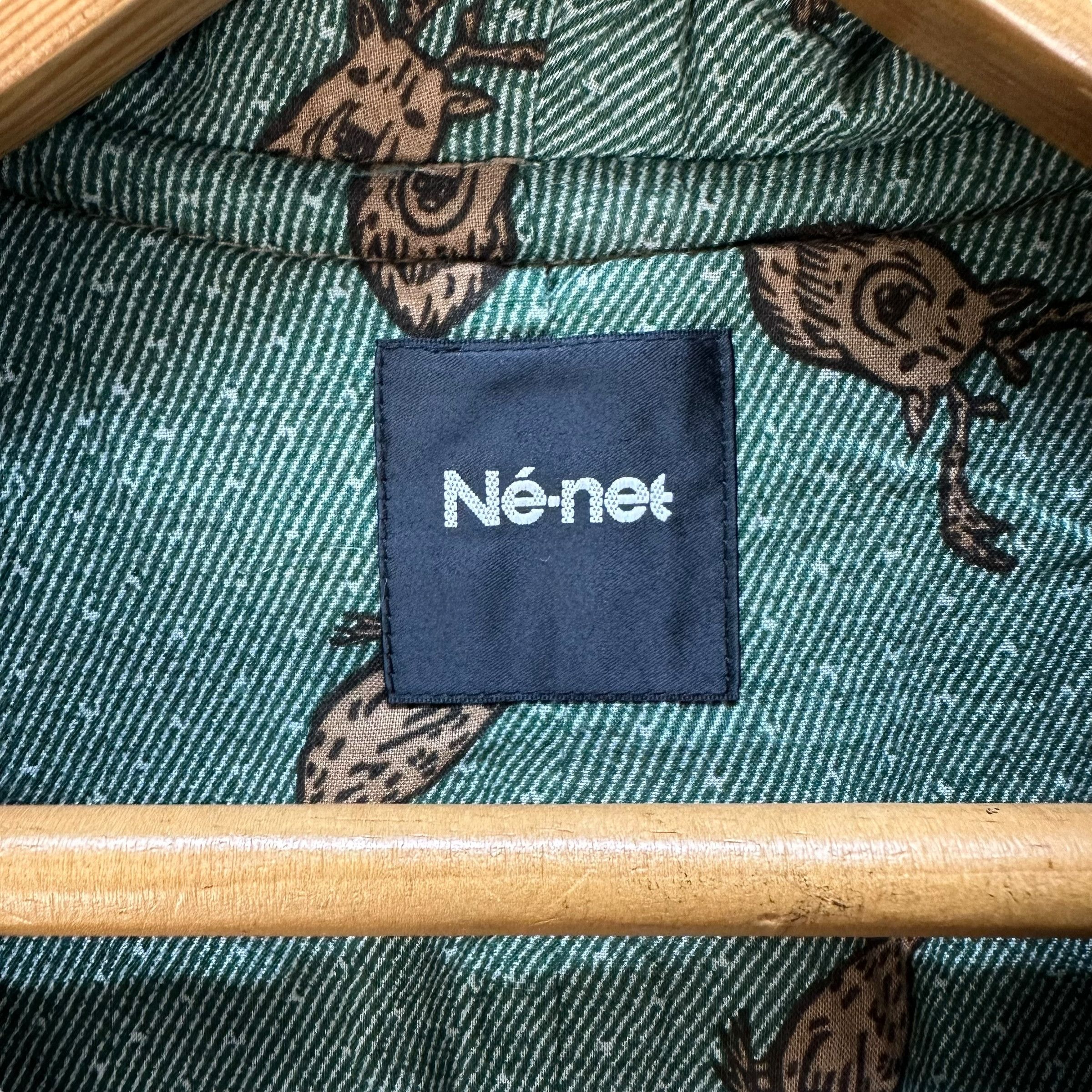 Ne-Net NE-NET ANIMAL GRAPHIC LINING WOOL DUFFLE COAT #9016-48 Size US S / EU 44-46 / 1 - 6 Thumbnail