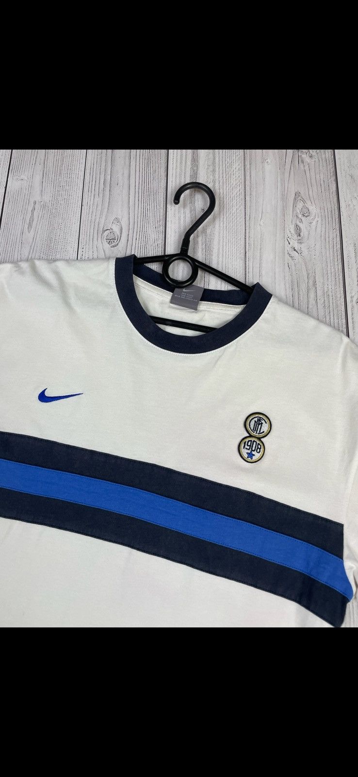 Nike Vintage nike Inter Milan soccer tee logo size XL rare Size US XL / EU 56 / 4 - 4 Thumbnail