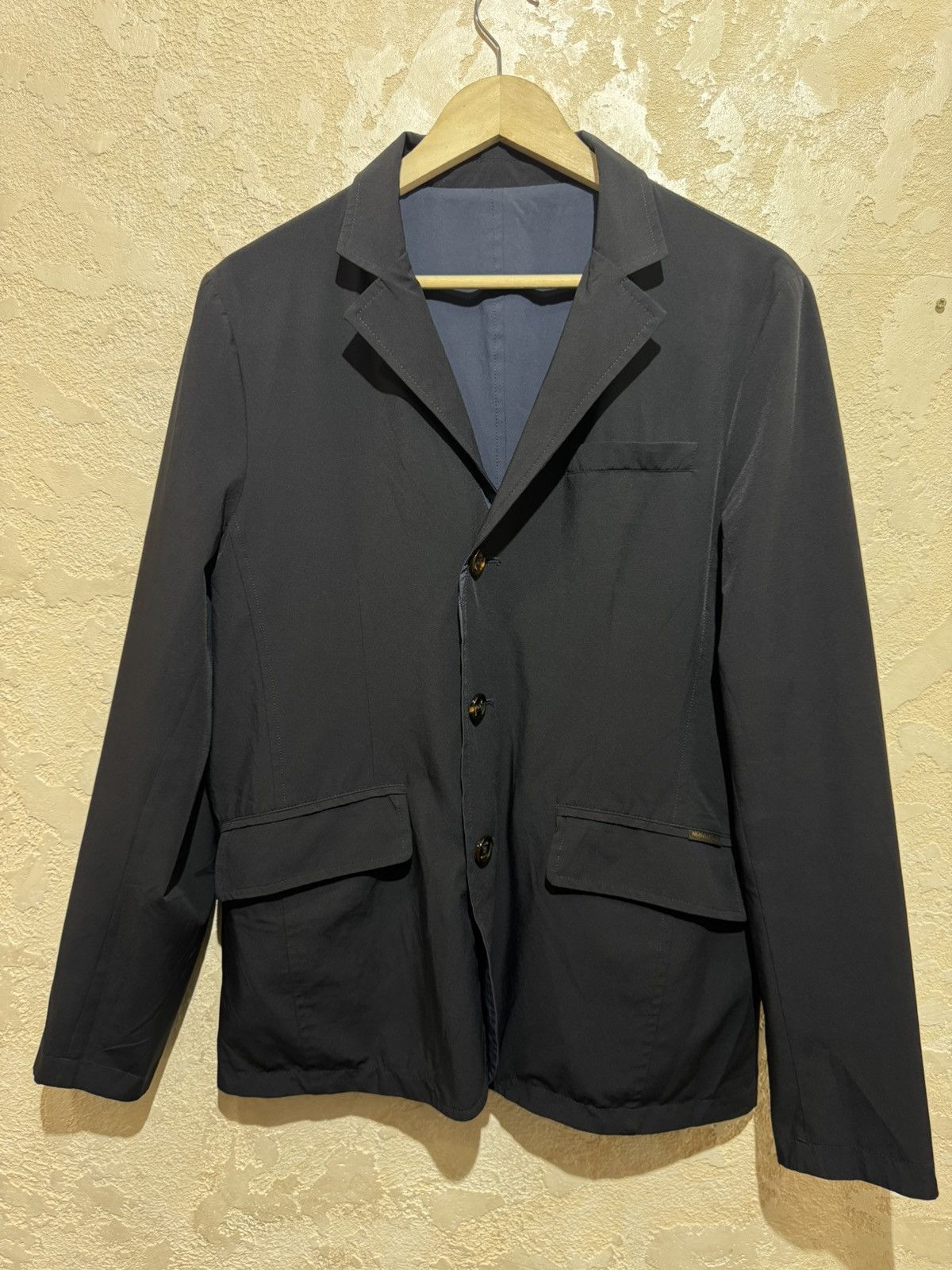 MooRER MooRER Lightweight Reversible jacket Black Navy Blue Size M Size US M / EU 48-50 / 2 - 15 Thumbnail
