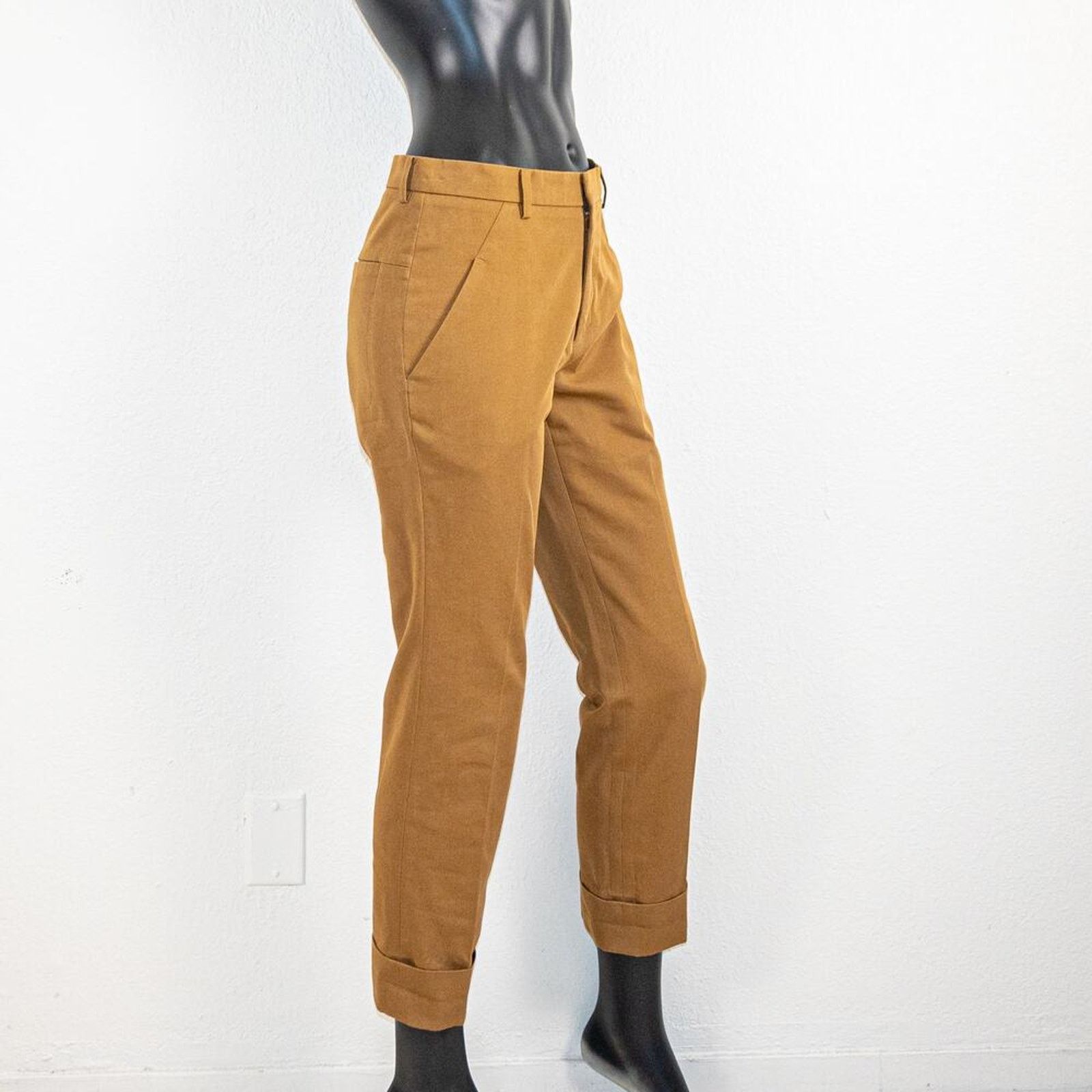 SOFIE D'HOORE Sofie D'Hoore Trouser Pants Ankle cuff Khaki brown 34IT Size 28" / US 6 / IT 42 - 5 Thumbnail