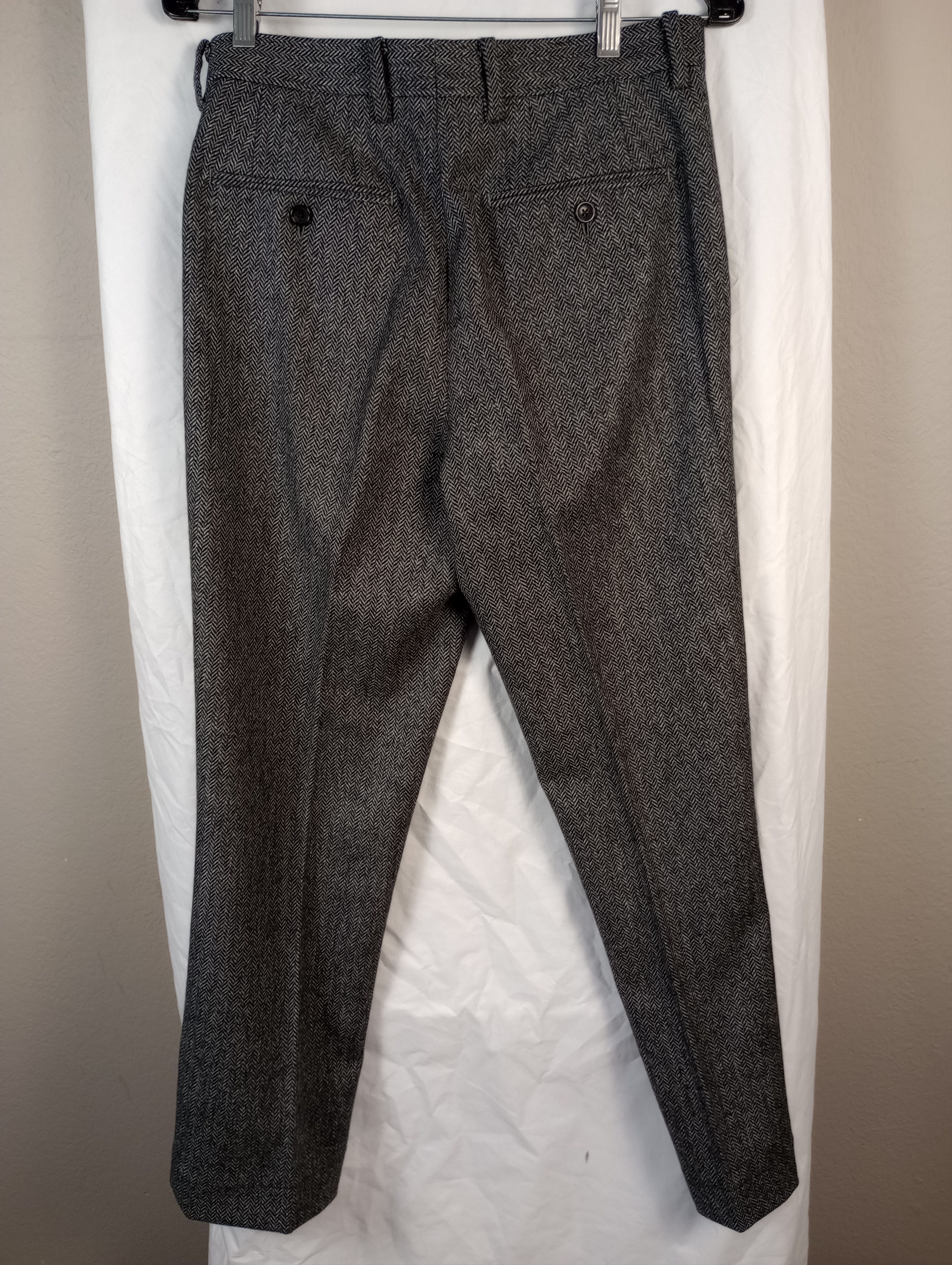 Spier & Mackay Spier And Mackay Slim Trouser W30 - Medium Gray Herringbone Size 36R - 2 Thumbnail