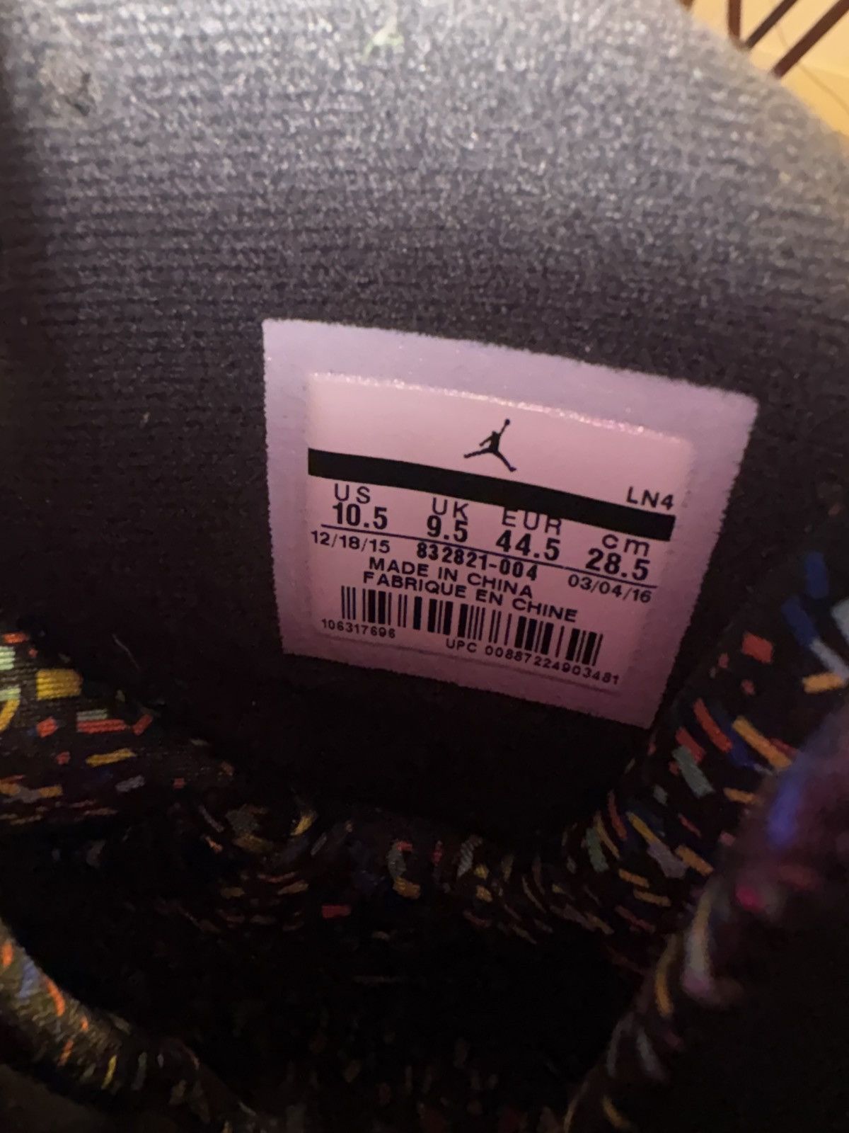 Jordan Brand Jordan 8 “confetti” Size US 10.5 / EU 43-44 - 5 Thumbnail