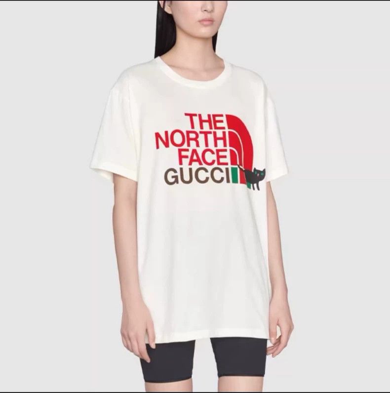 Gucci Gucci SS22 cat print round-neck short-sleeved T-shirt 2503- Size S / US 4 / IT 40 - 1 Thumbnail